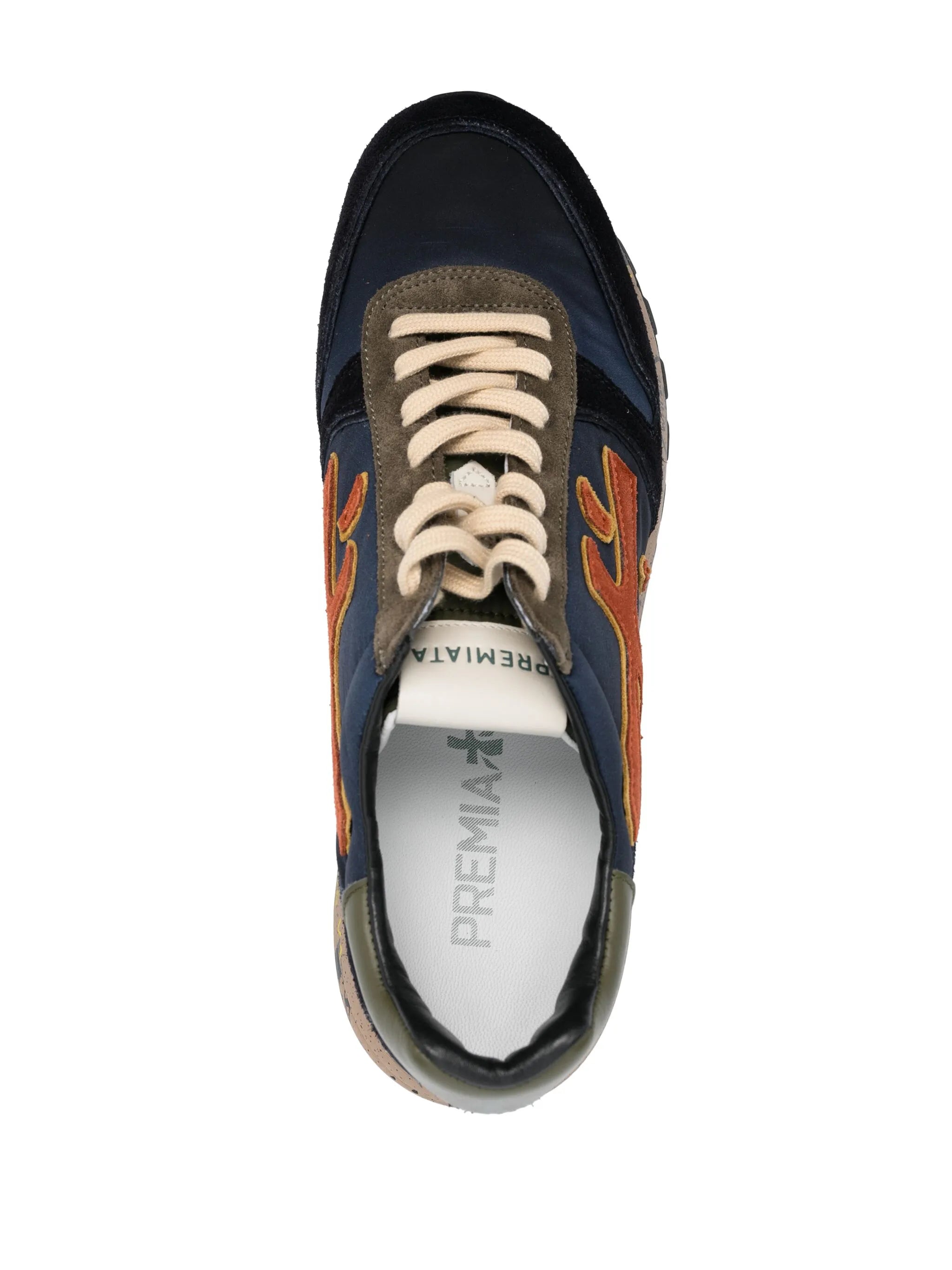 Mick panelled leather sneakers