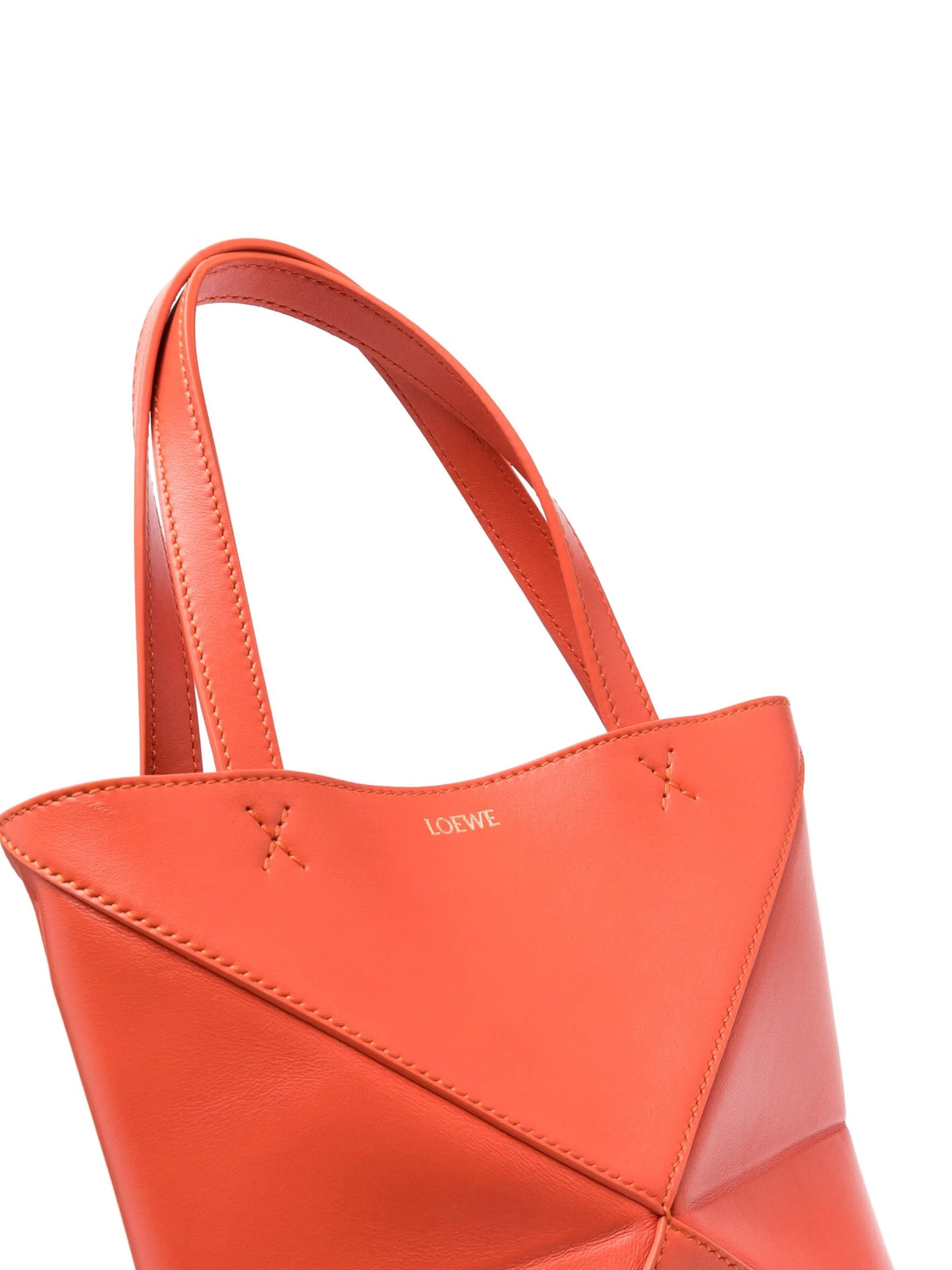 mini Puzzle Fold leather tote bag