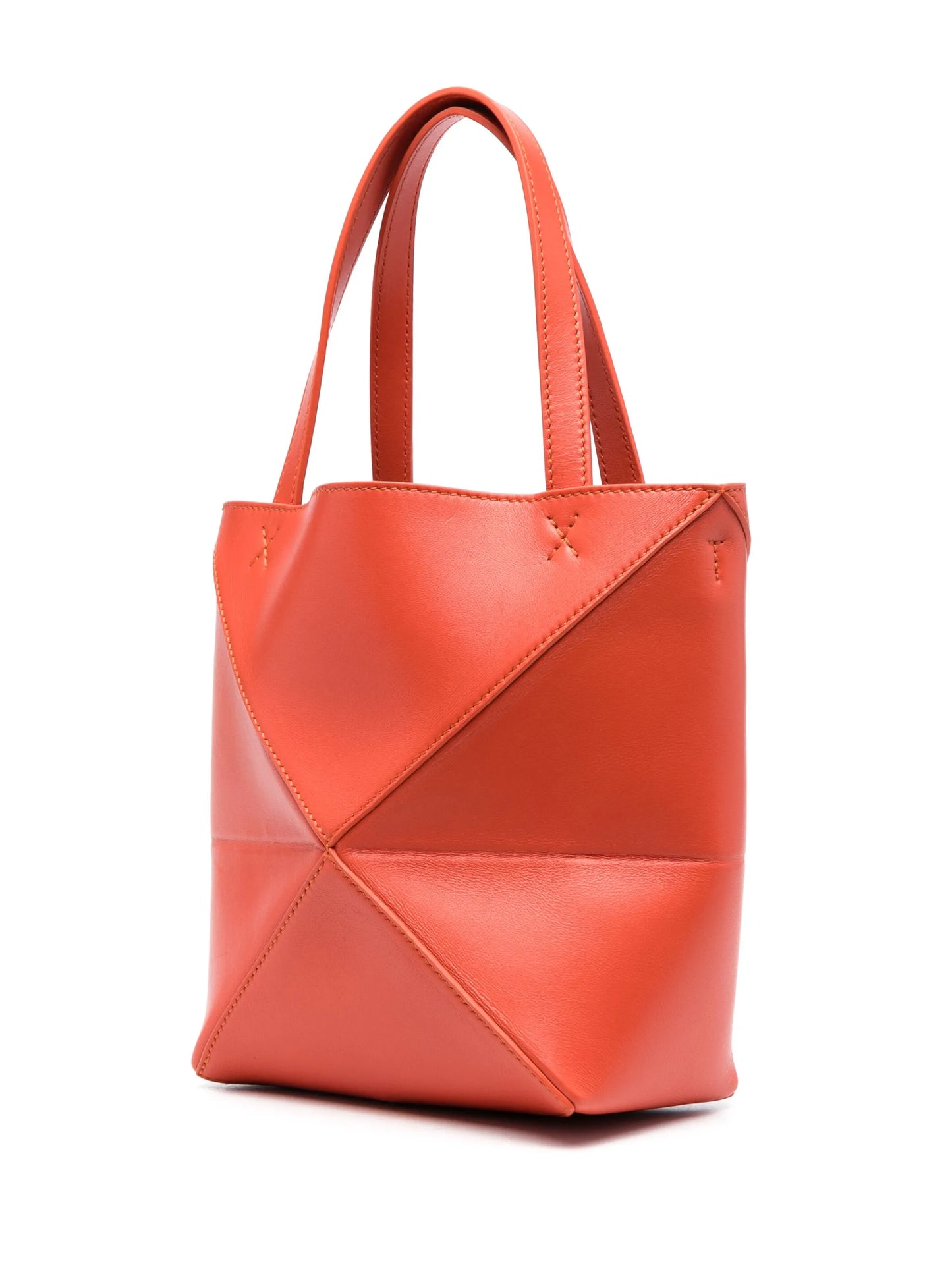 mini Puzzle Fold leather tote bag
