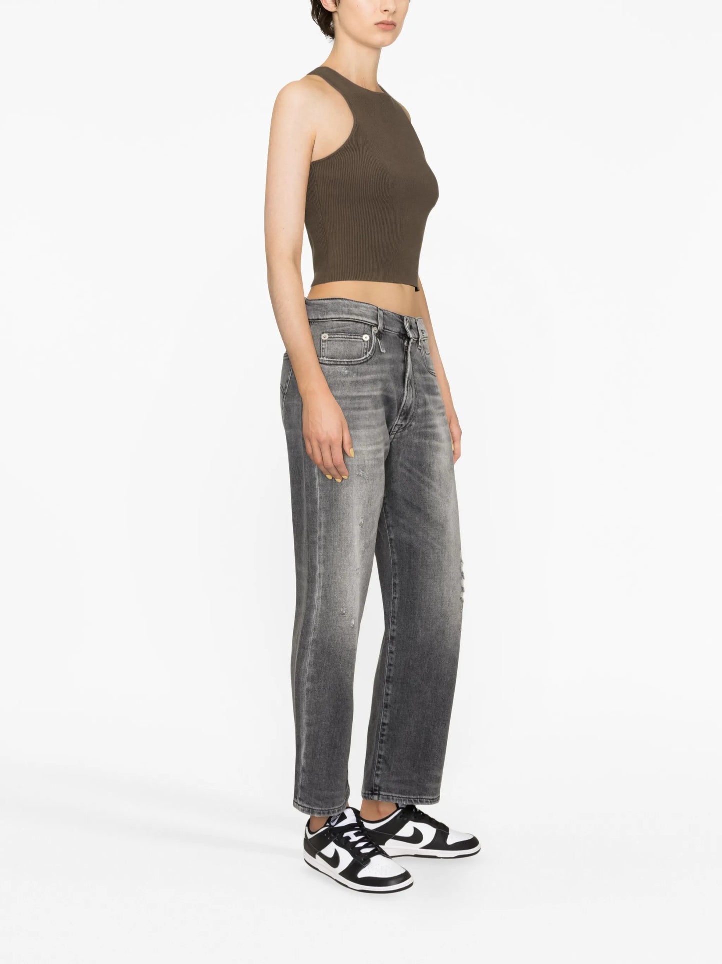 cropped boyfriend jeans