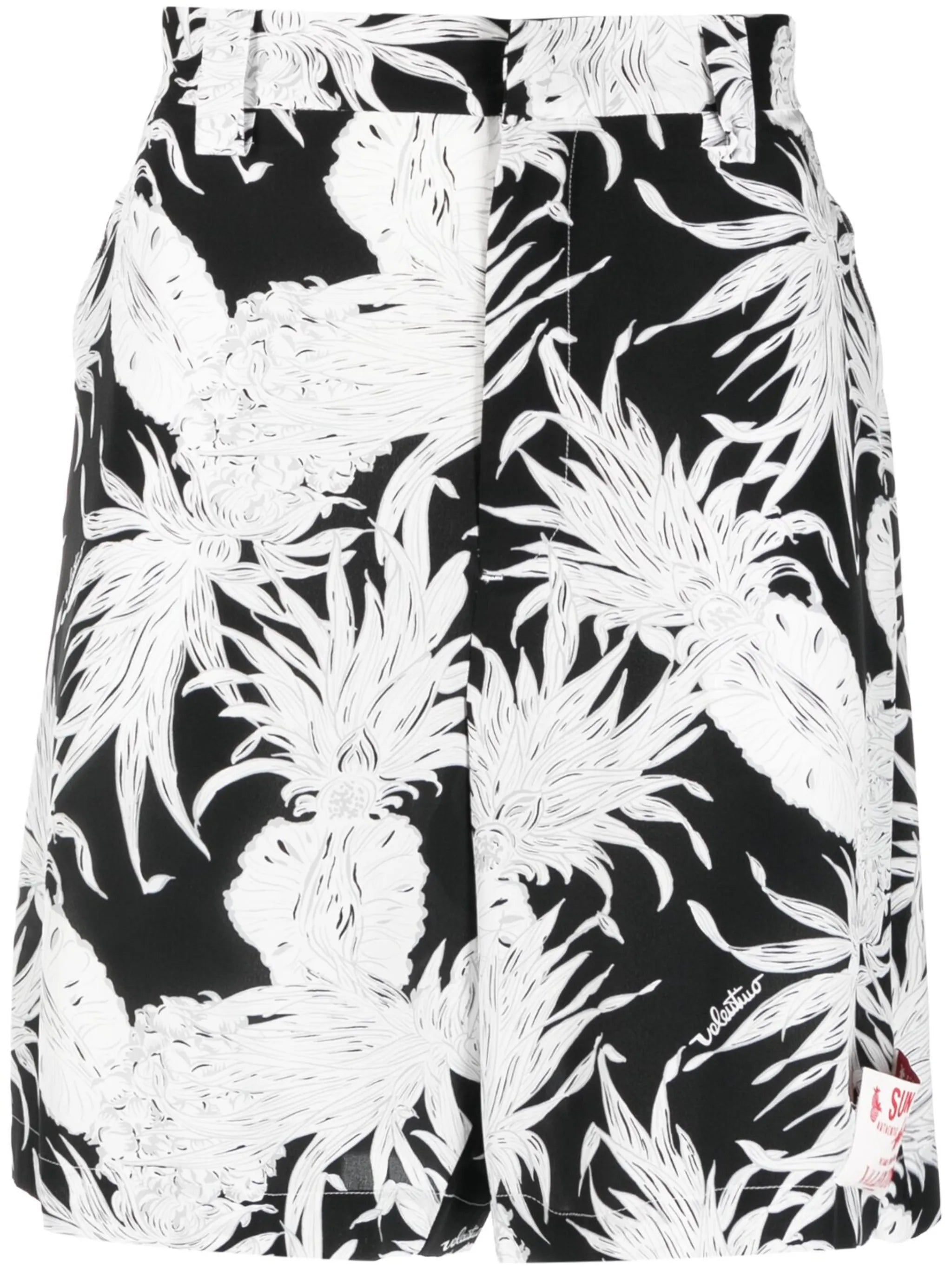 pineapple-print Bermuda shorts