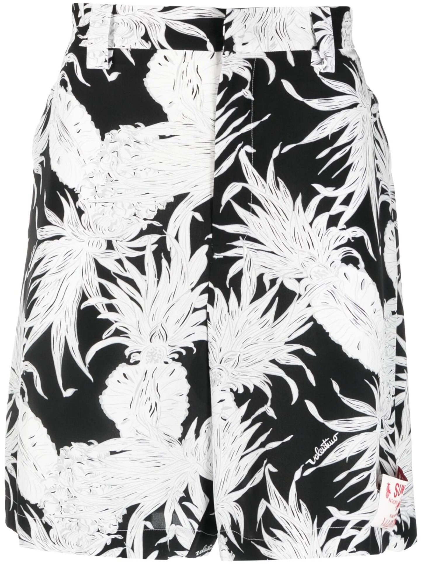 pineapple-print Bermuda shorts