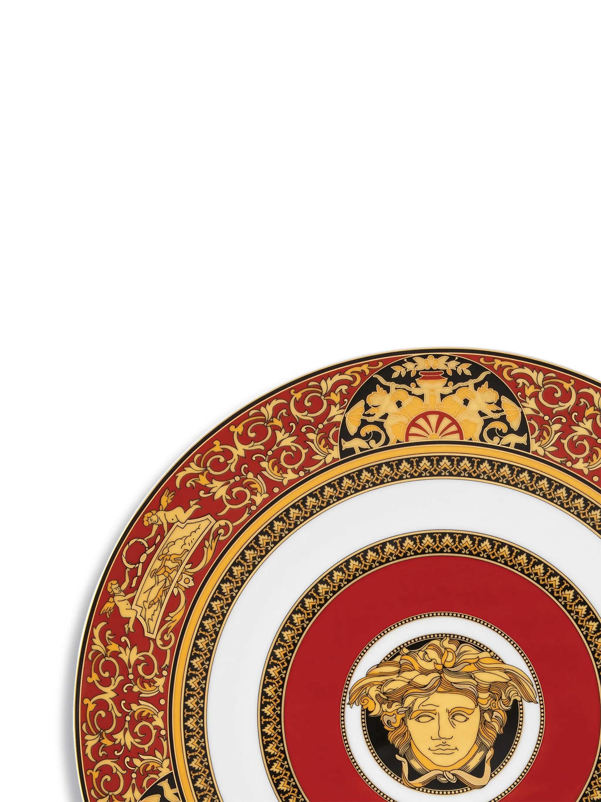 Medusa porcelain serving plate