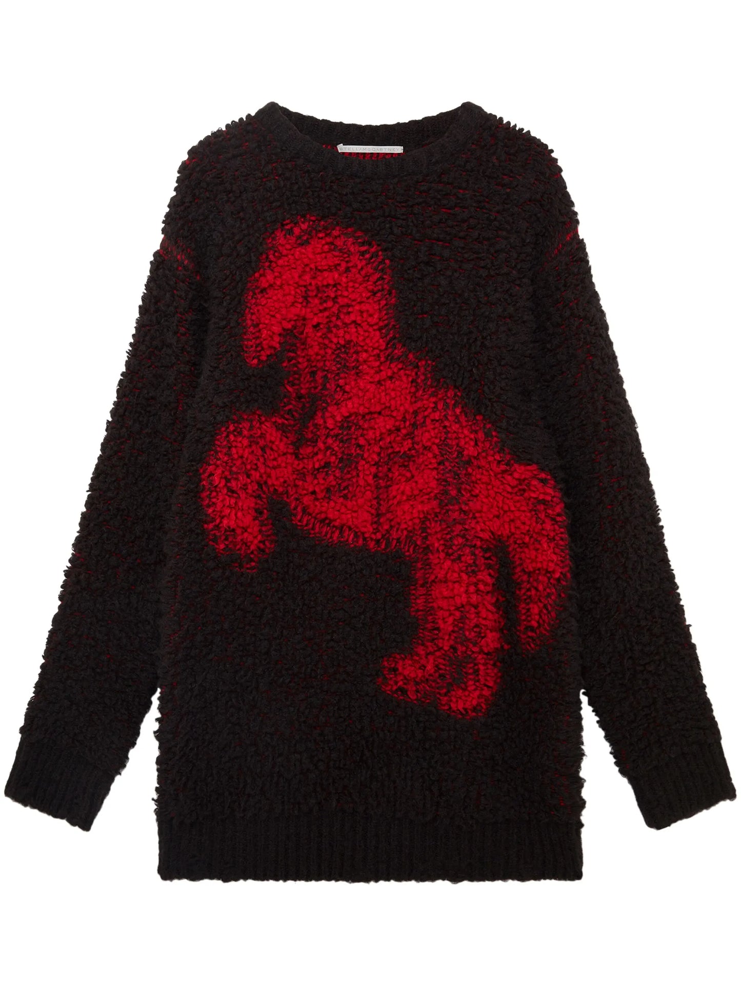 Pixel Horse jaquard wool jumper