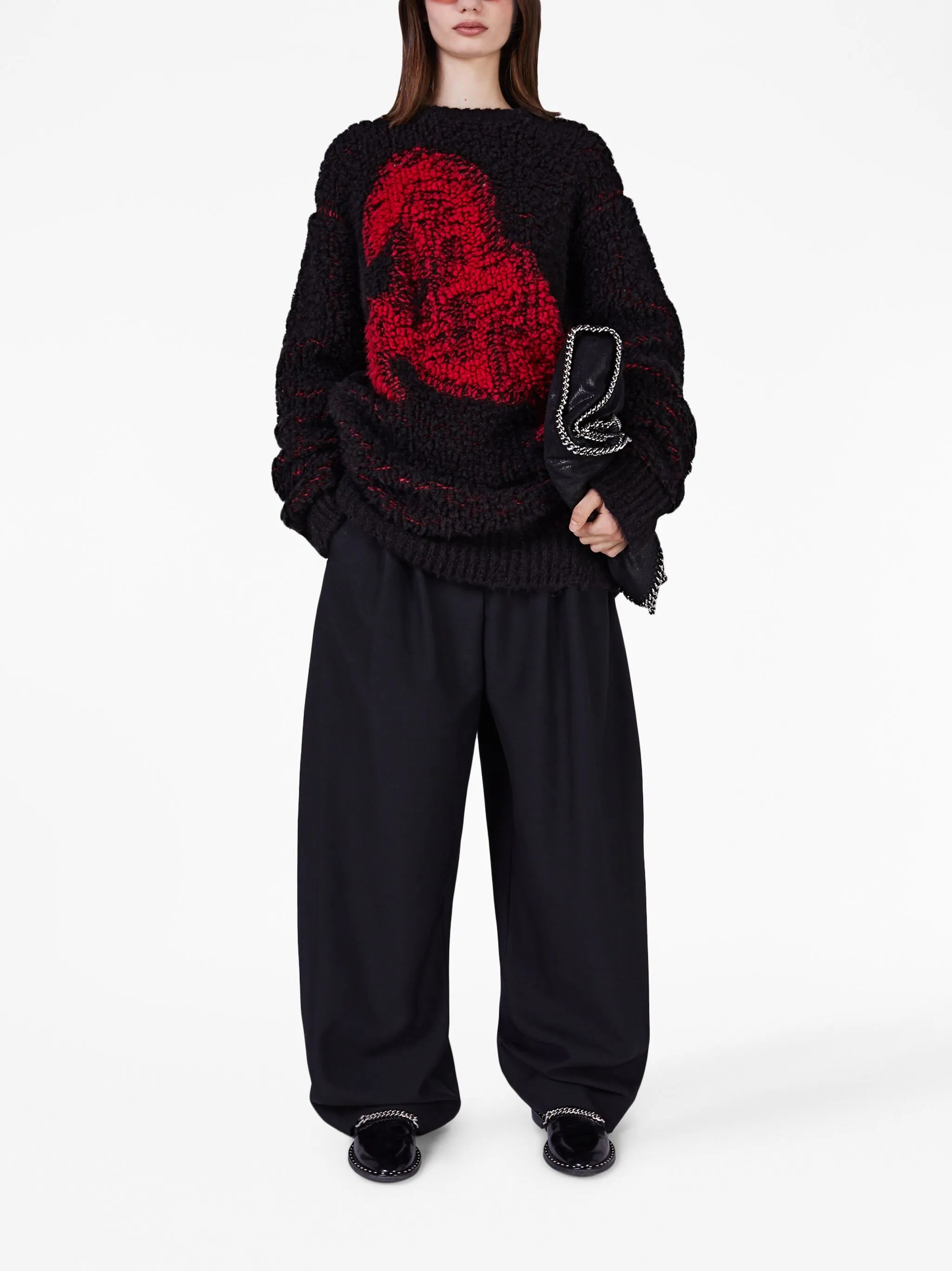 Pixel Horse jaquard wool jumper
