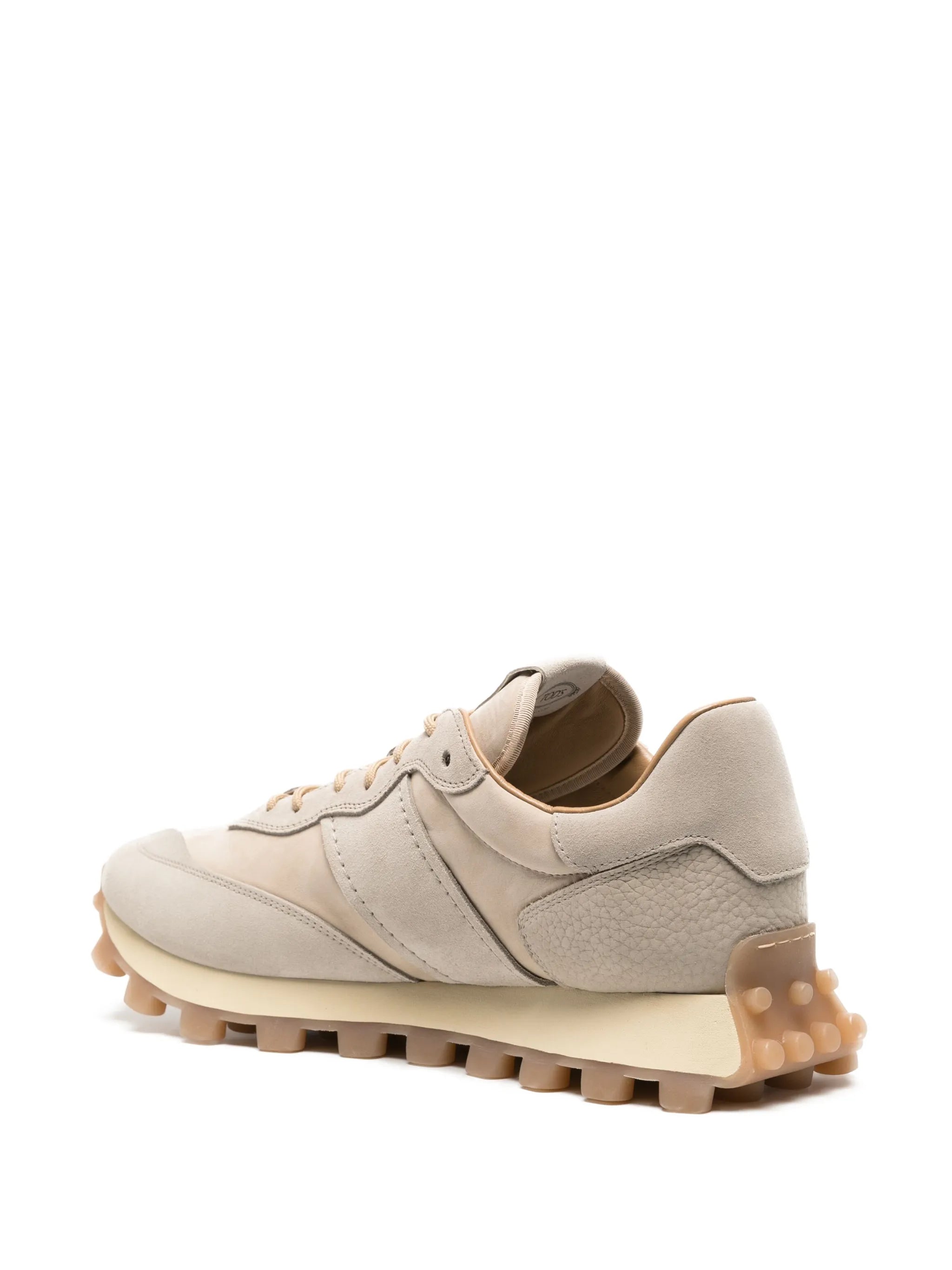 1T panelled suede sneakers