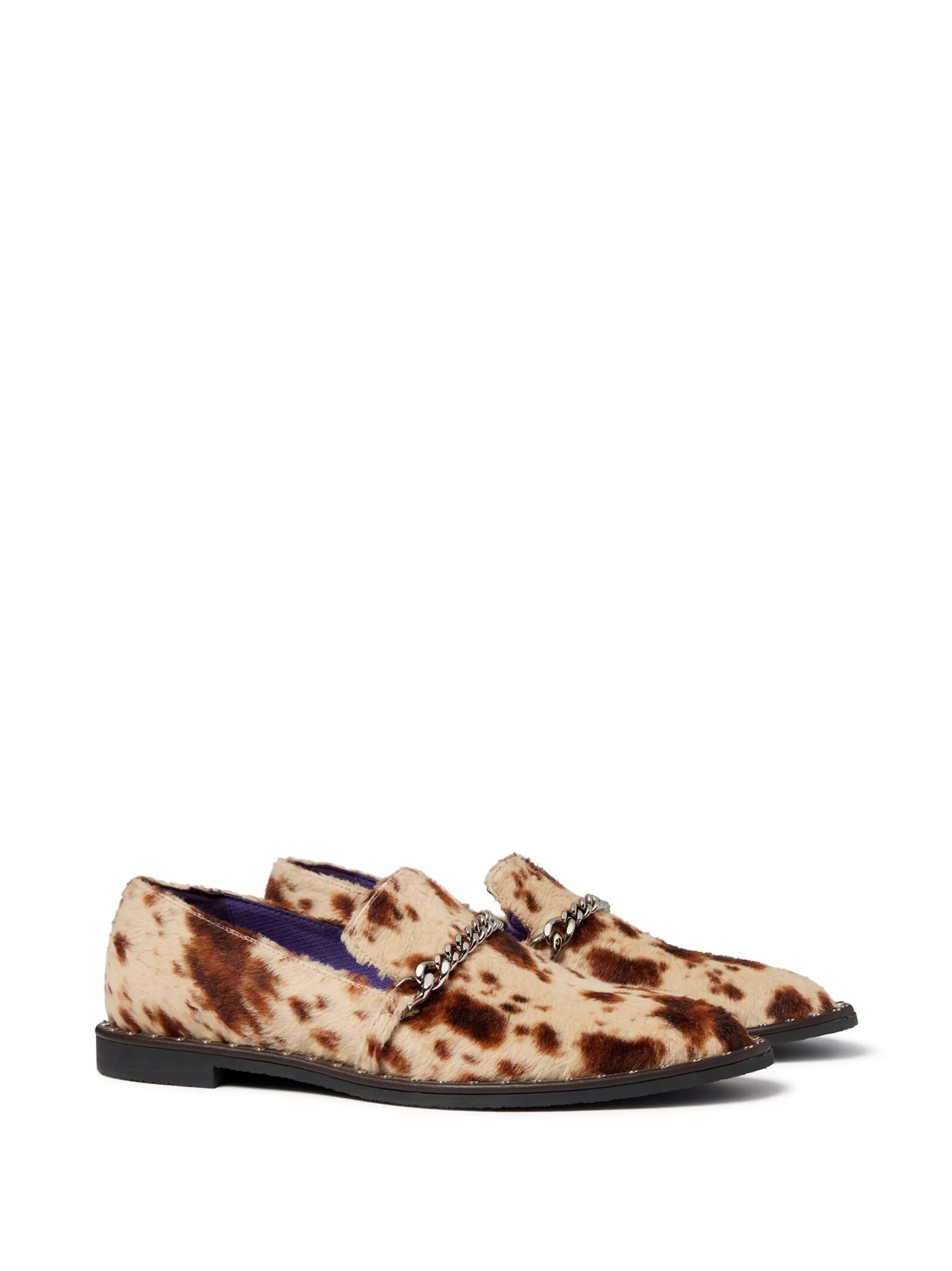 Falabella animal-print loafers