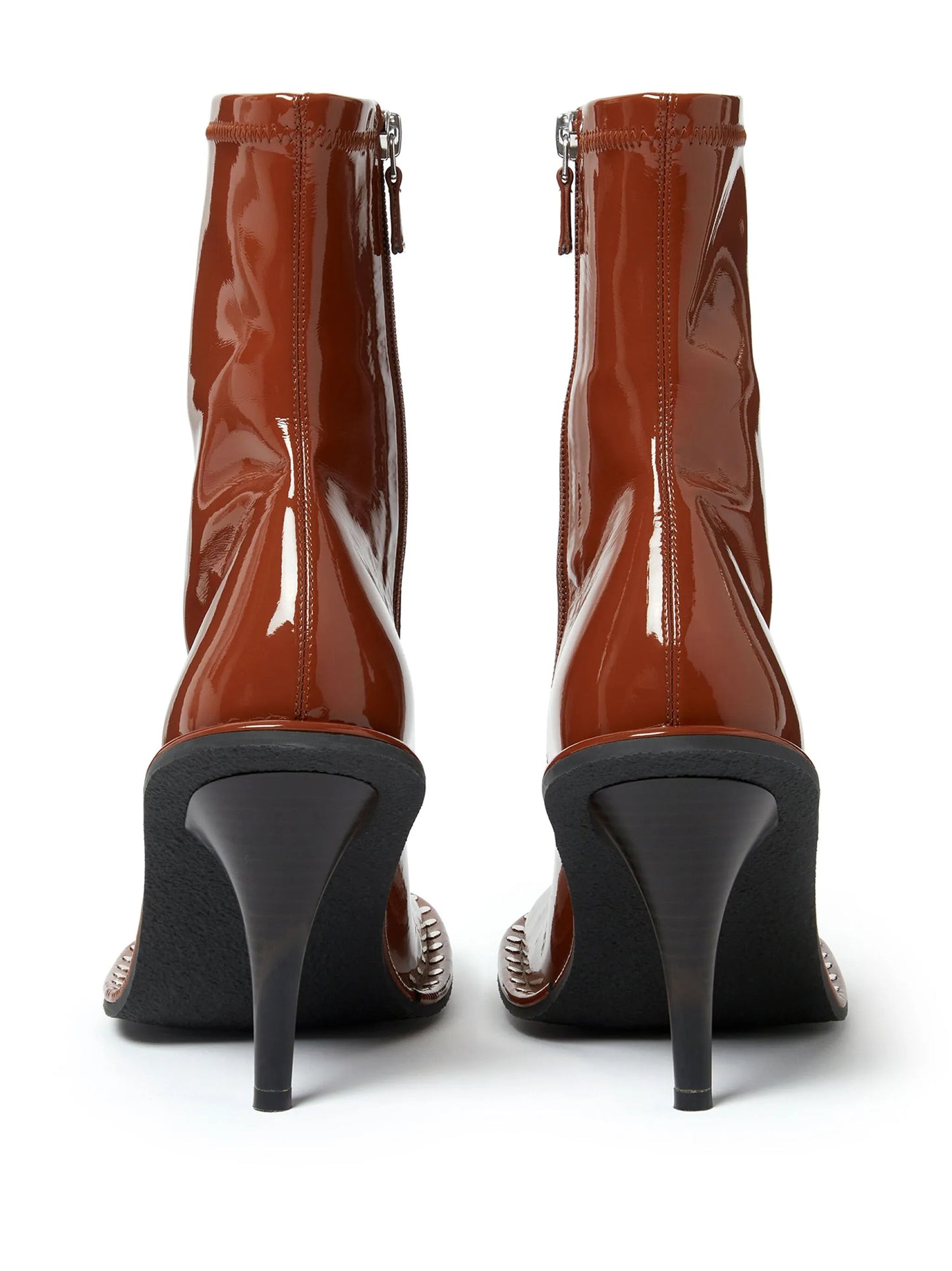 Ryder lacquered ankle boots