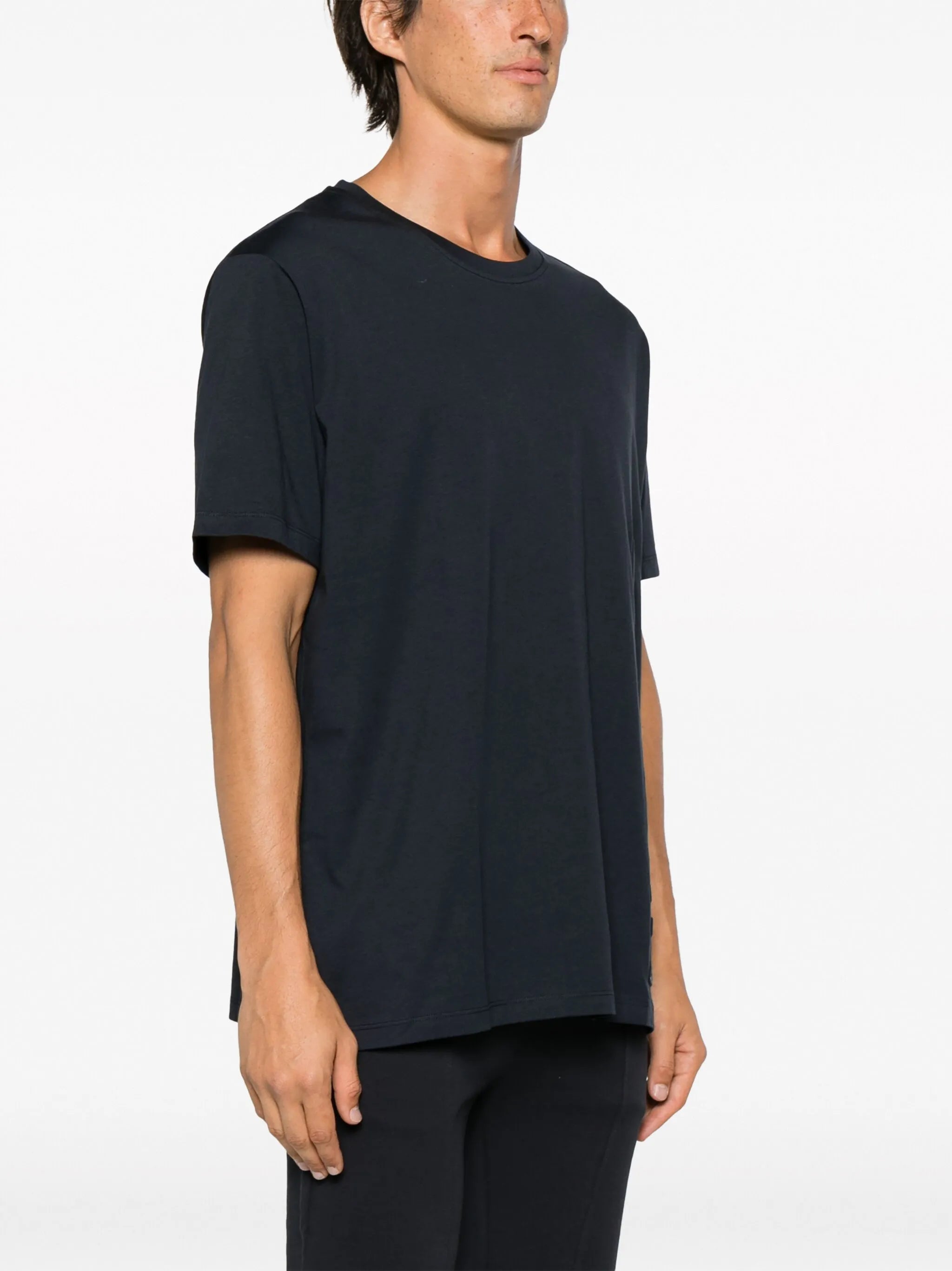 logo-embossed cotton T-shirt