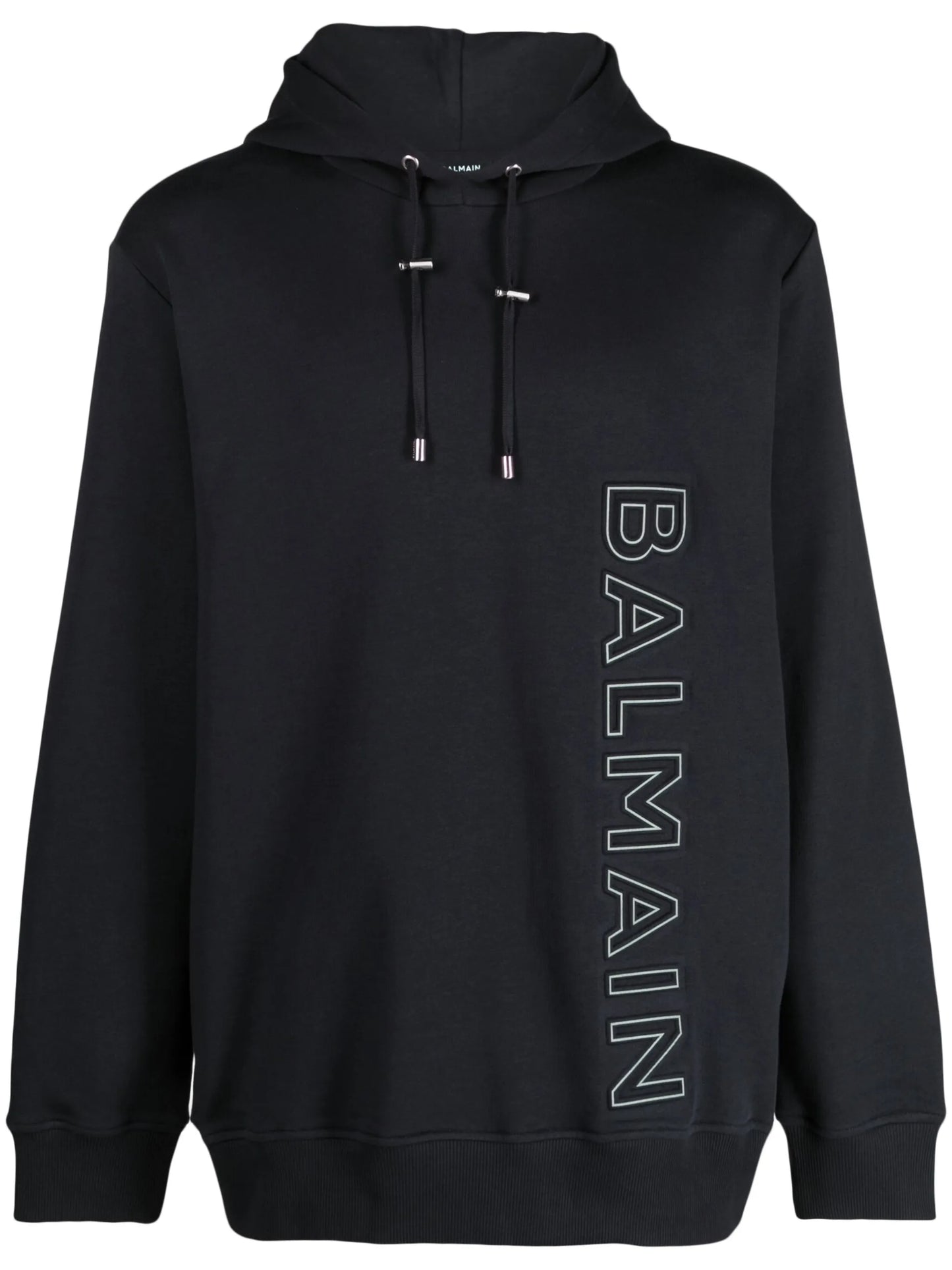 logo-embossed cotton hoodie