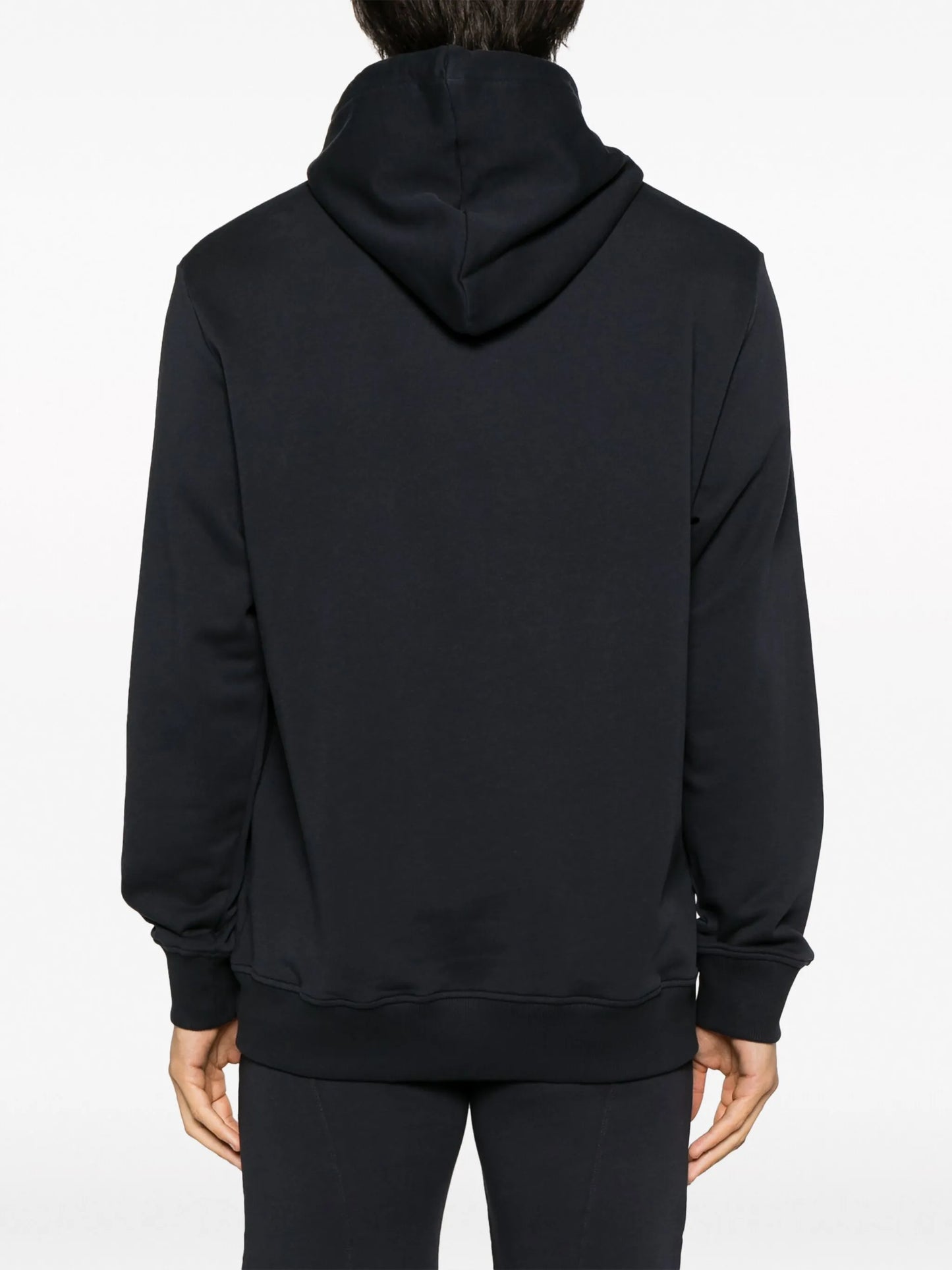 logo-embossed cotton hoodie