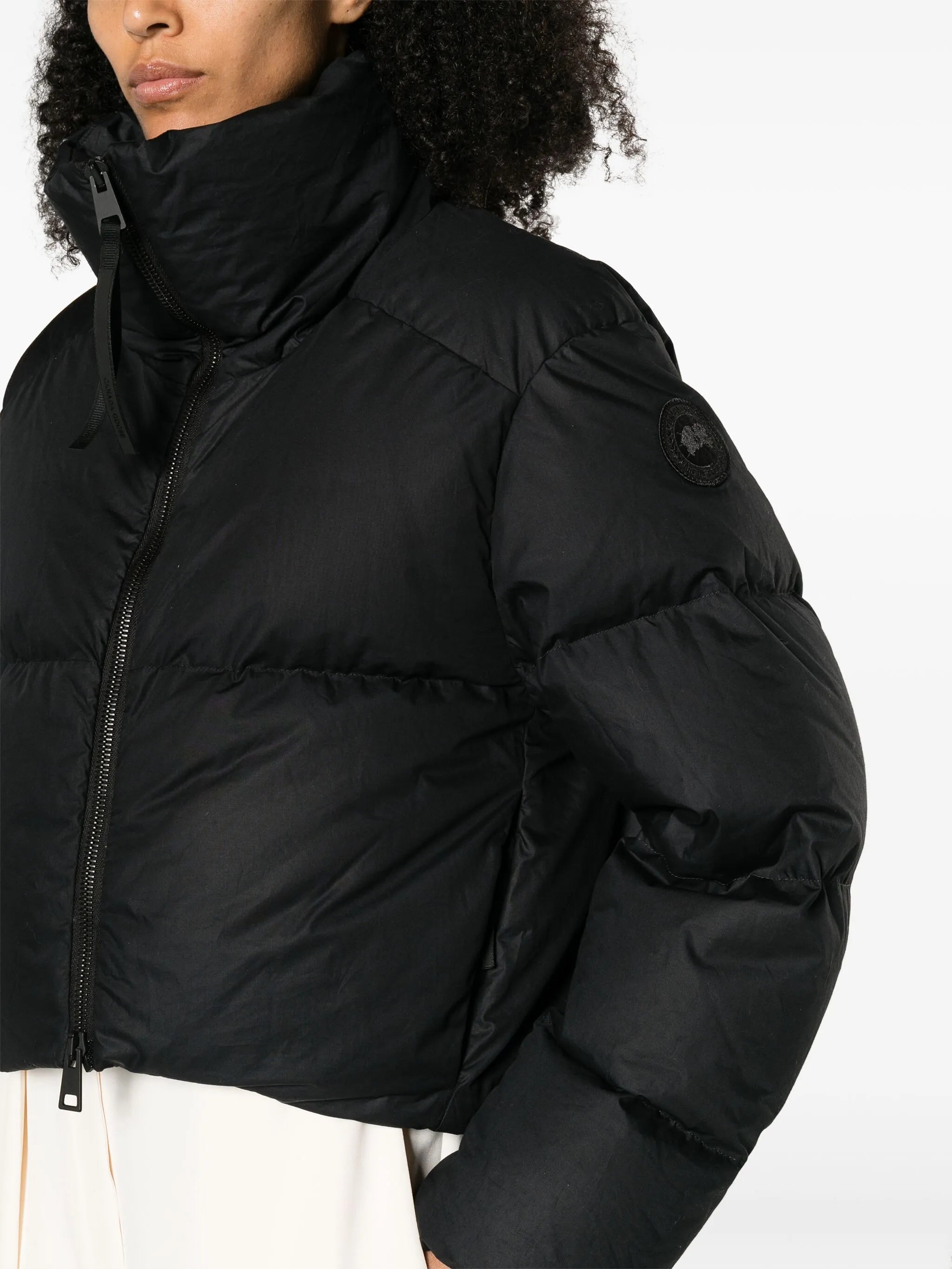 Garnet cropped puffer jacket