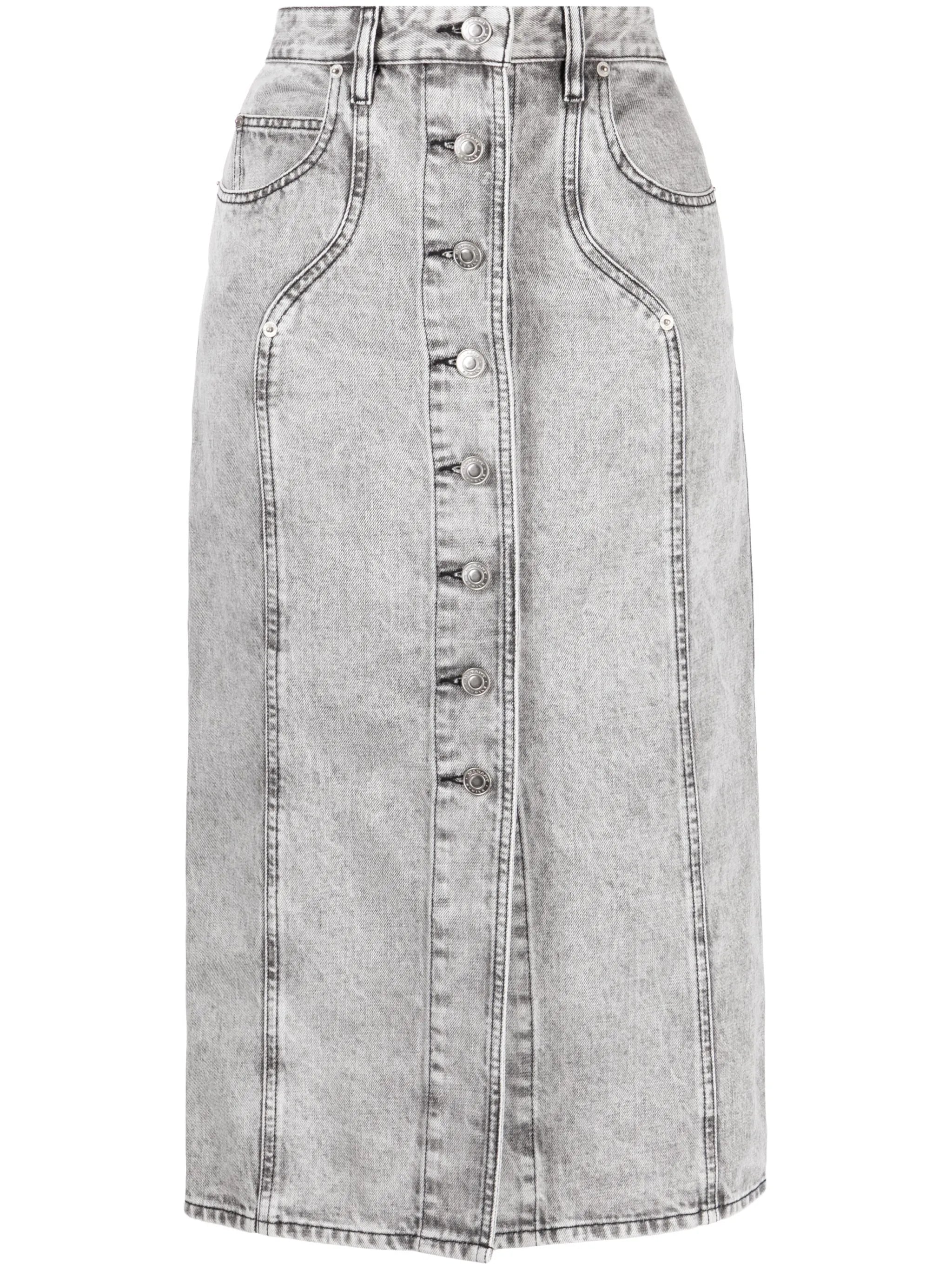 Vandy denim midi skirt