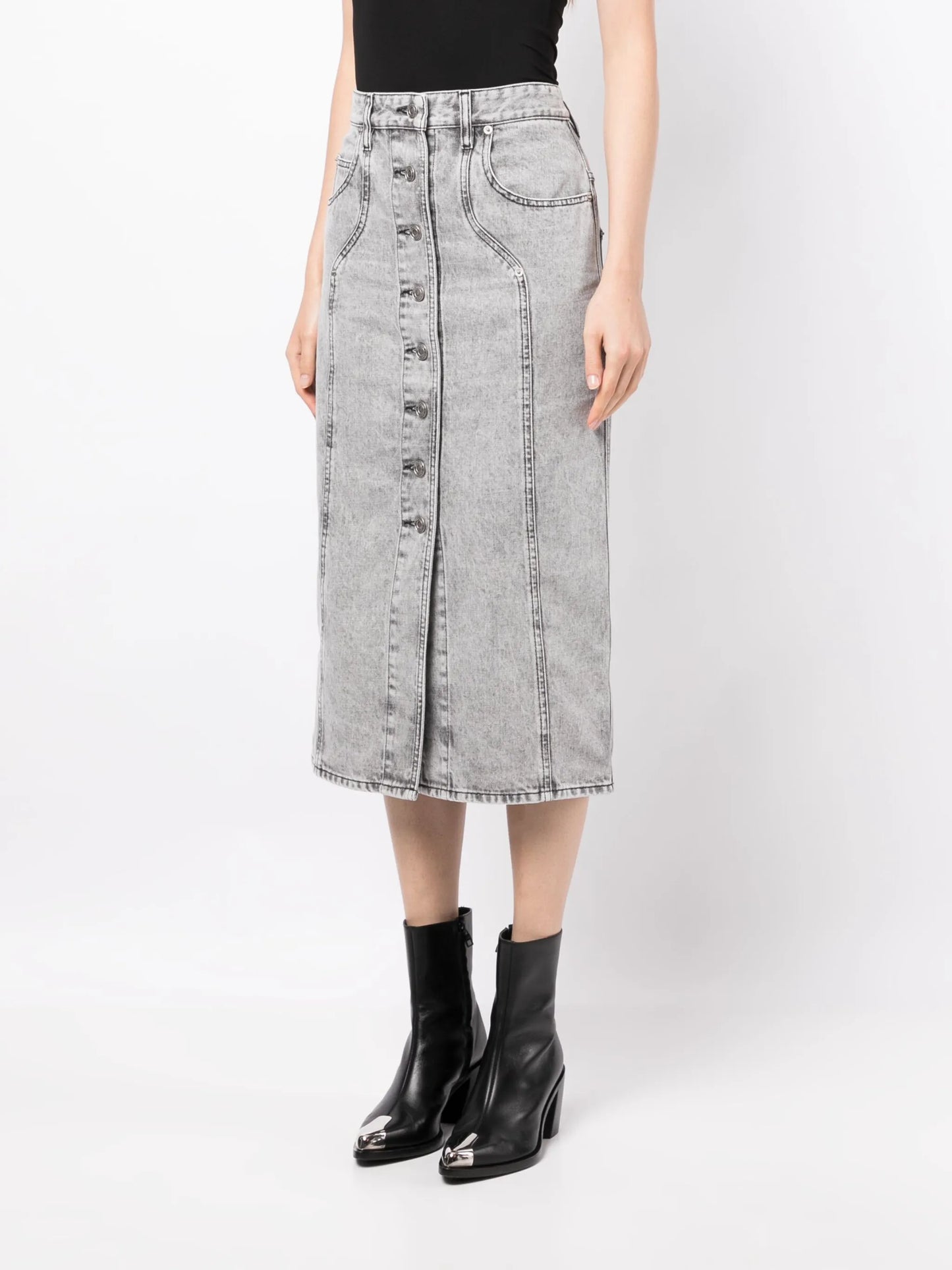 Vandy denim midi skirt