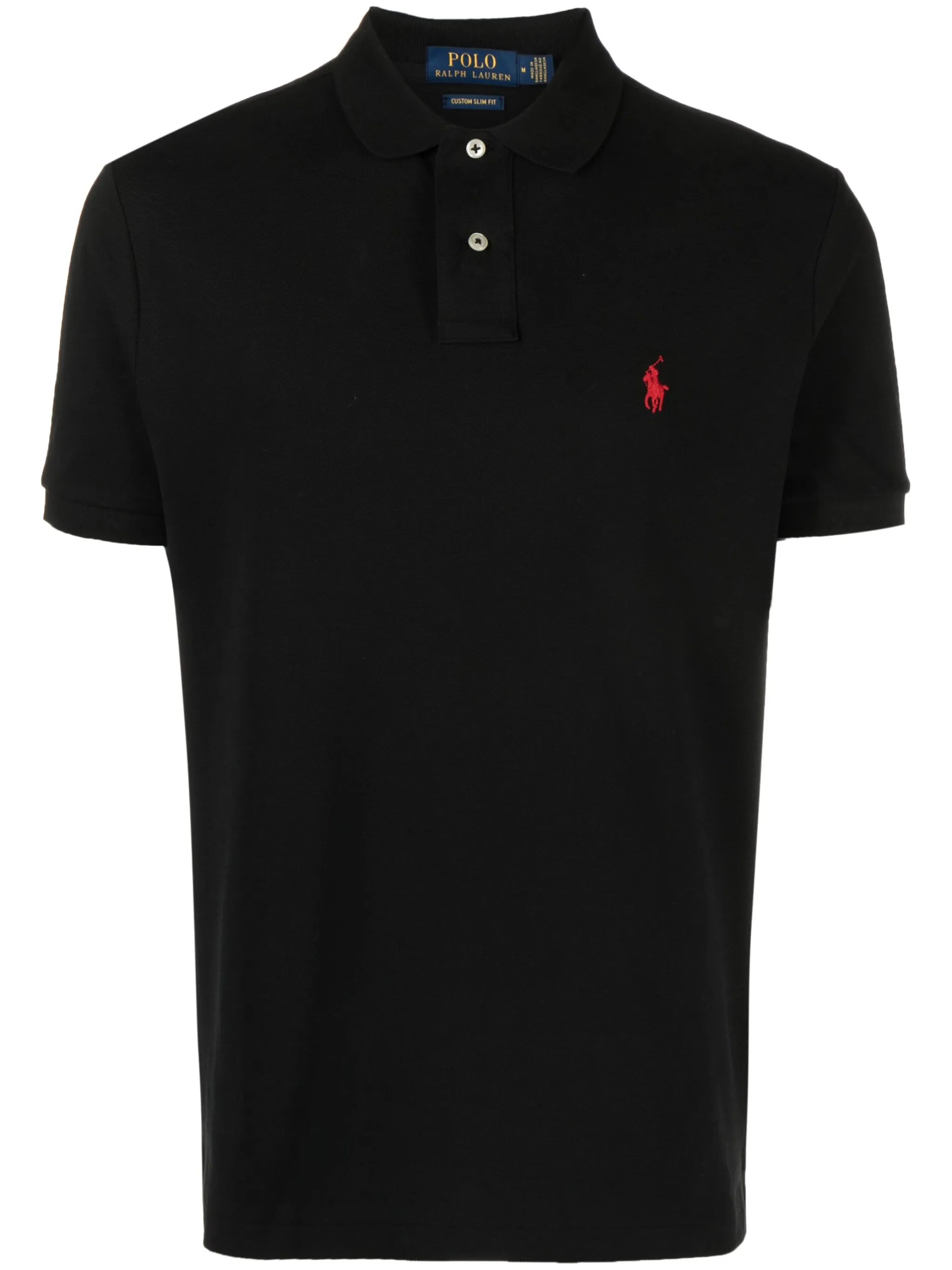 logo-embroidered piqué polo shirt