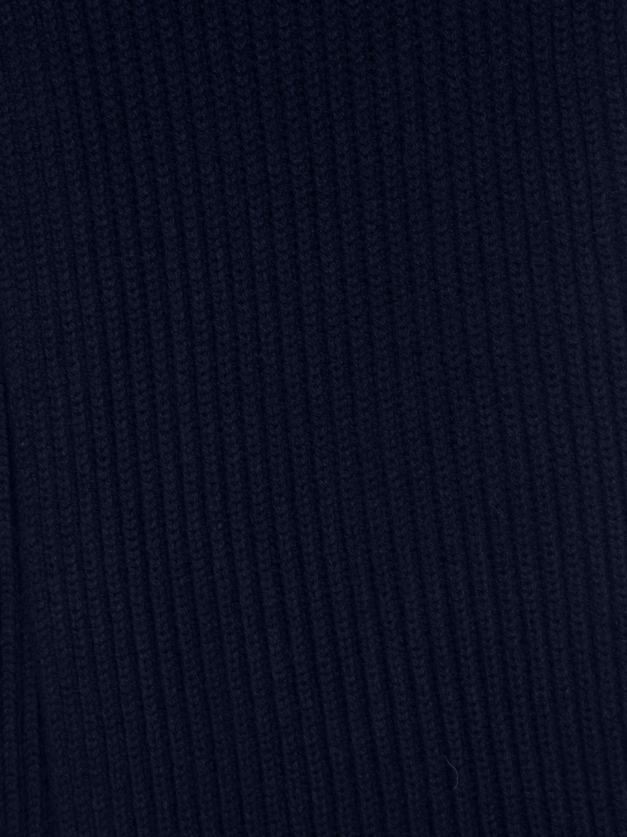 logo-patch ribbed-knit scarf