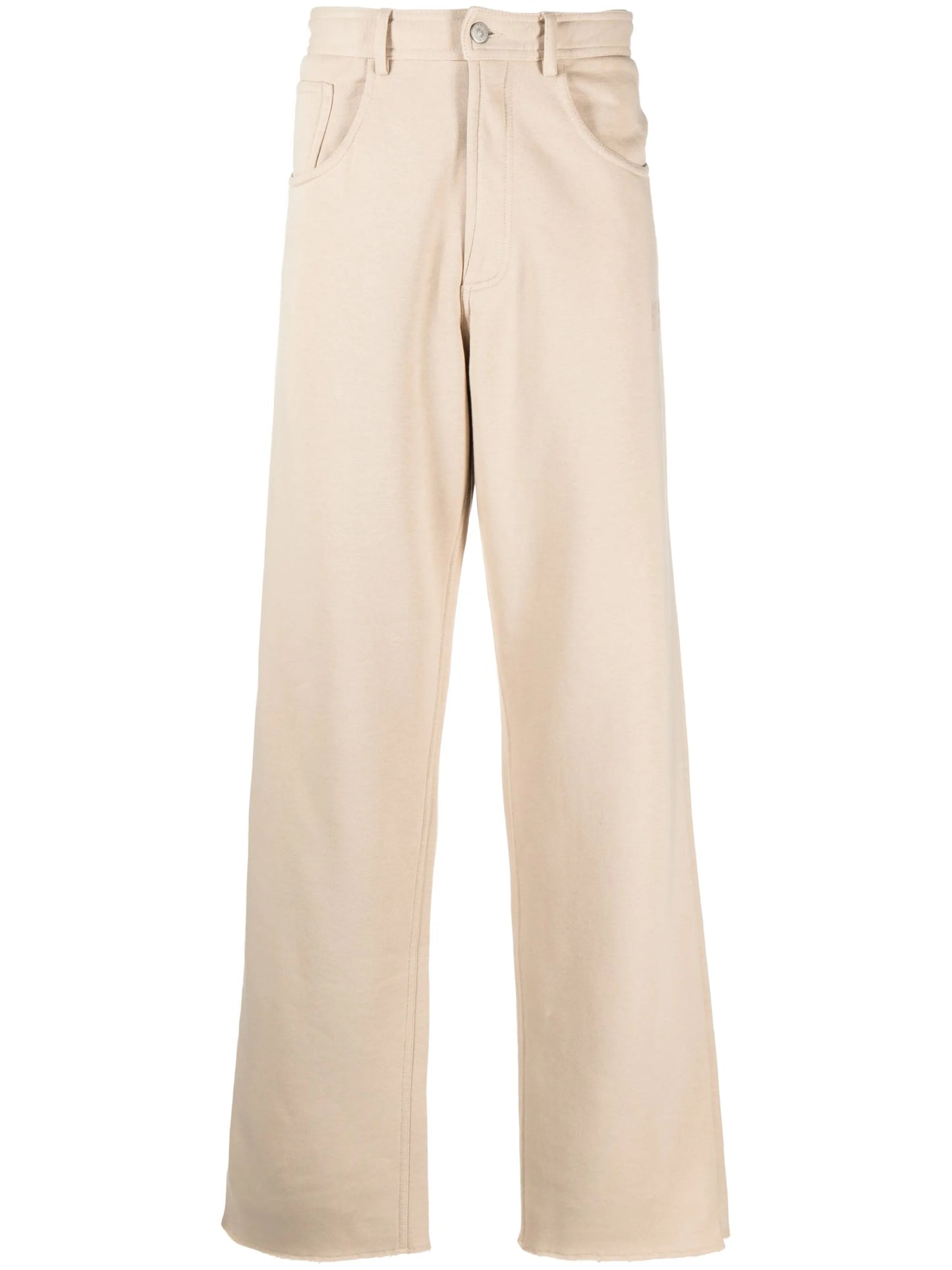 logo-embroidered wide-leg trousers