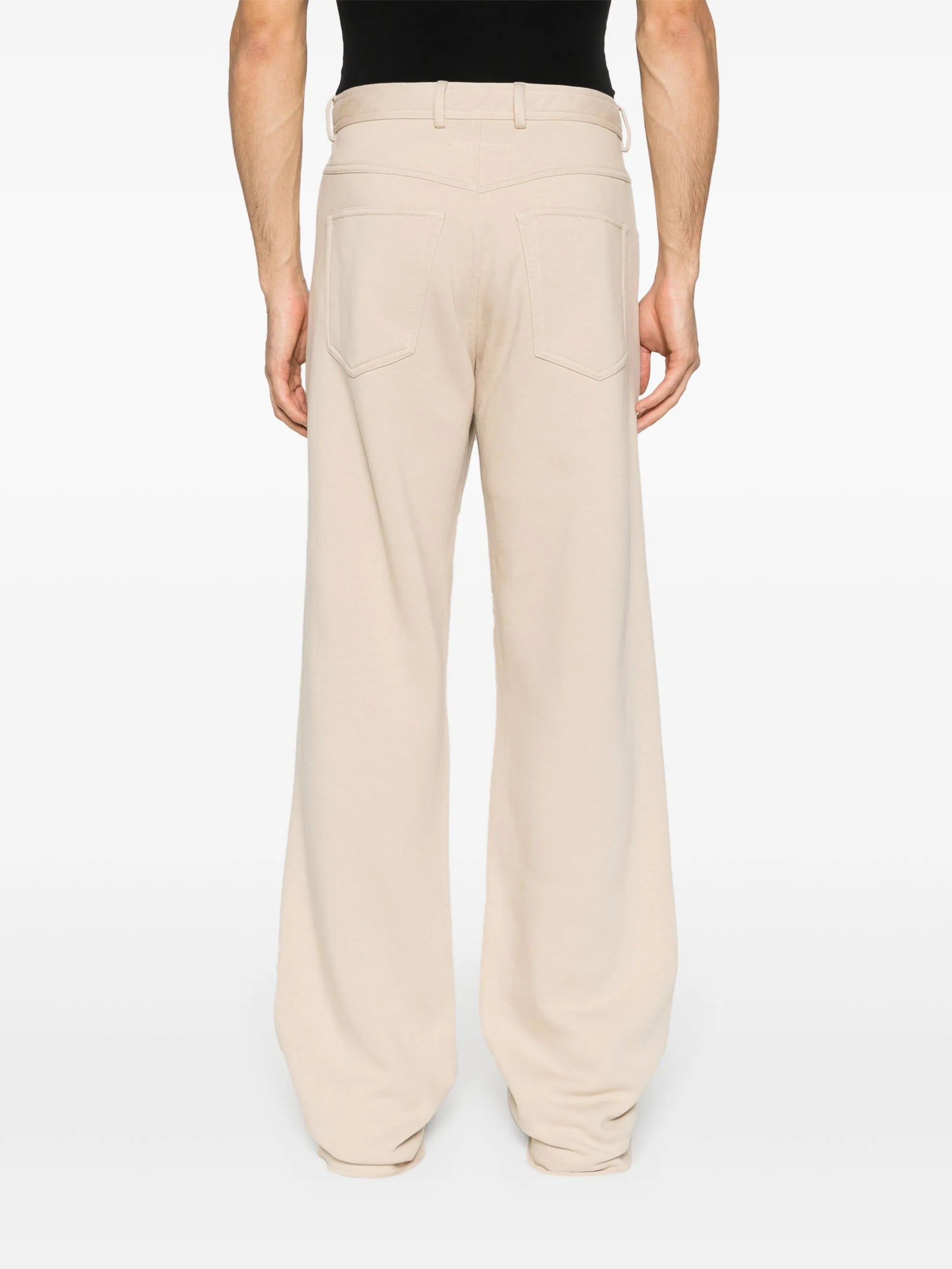 logo-embroidered wide-leg trousers