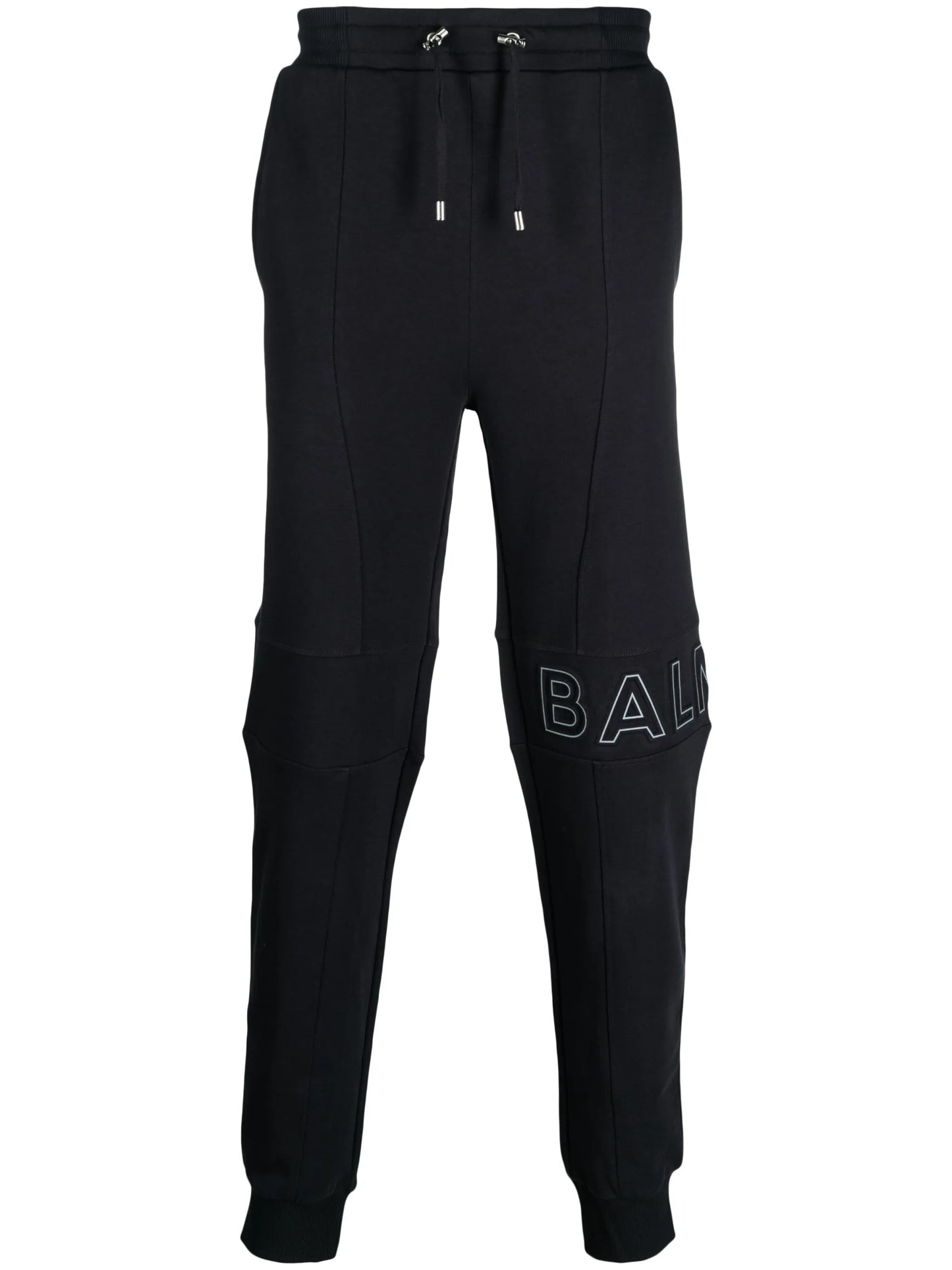 logo-embossed cotton track pants