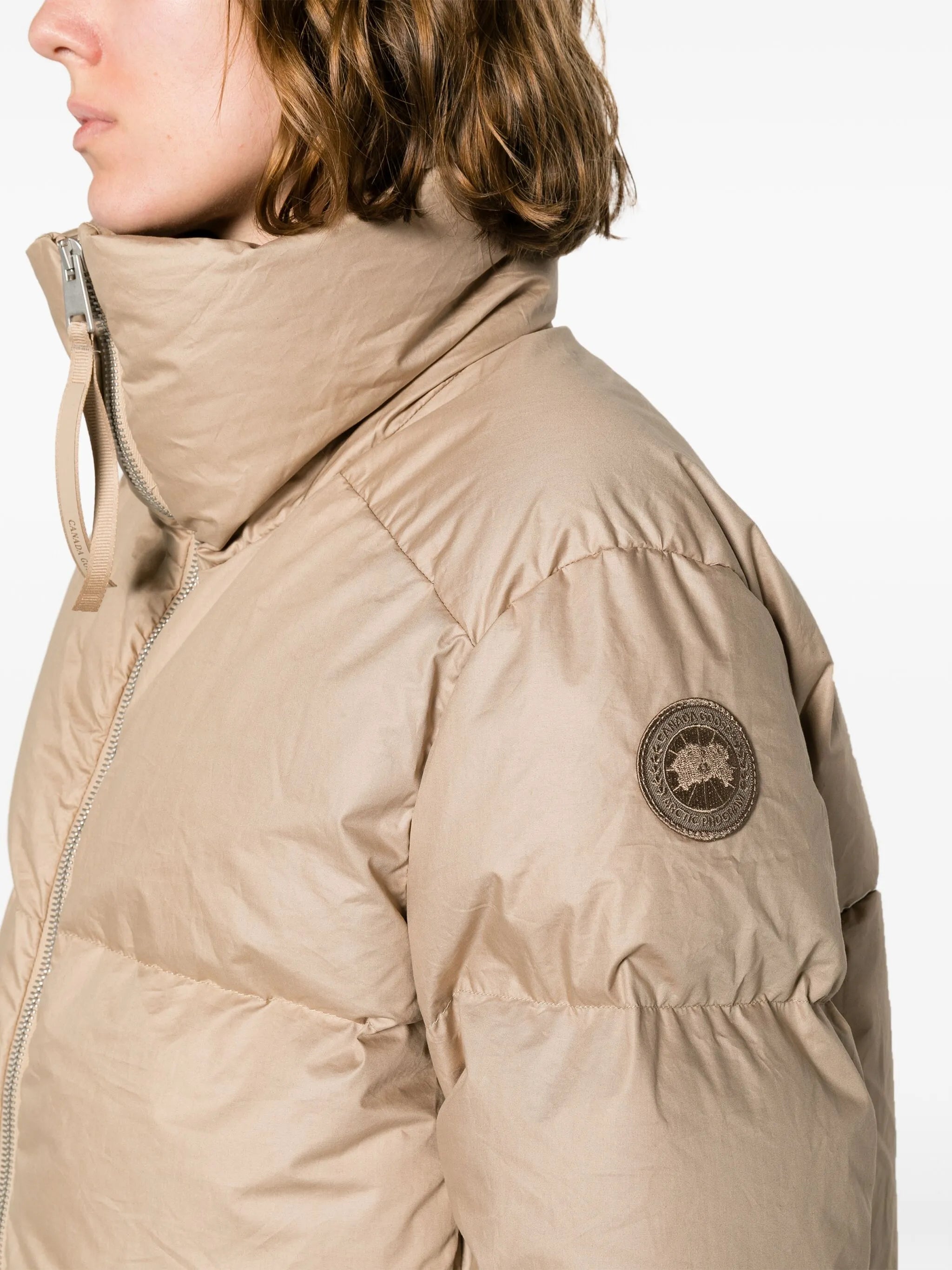 Garnet cropped puffer jacket