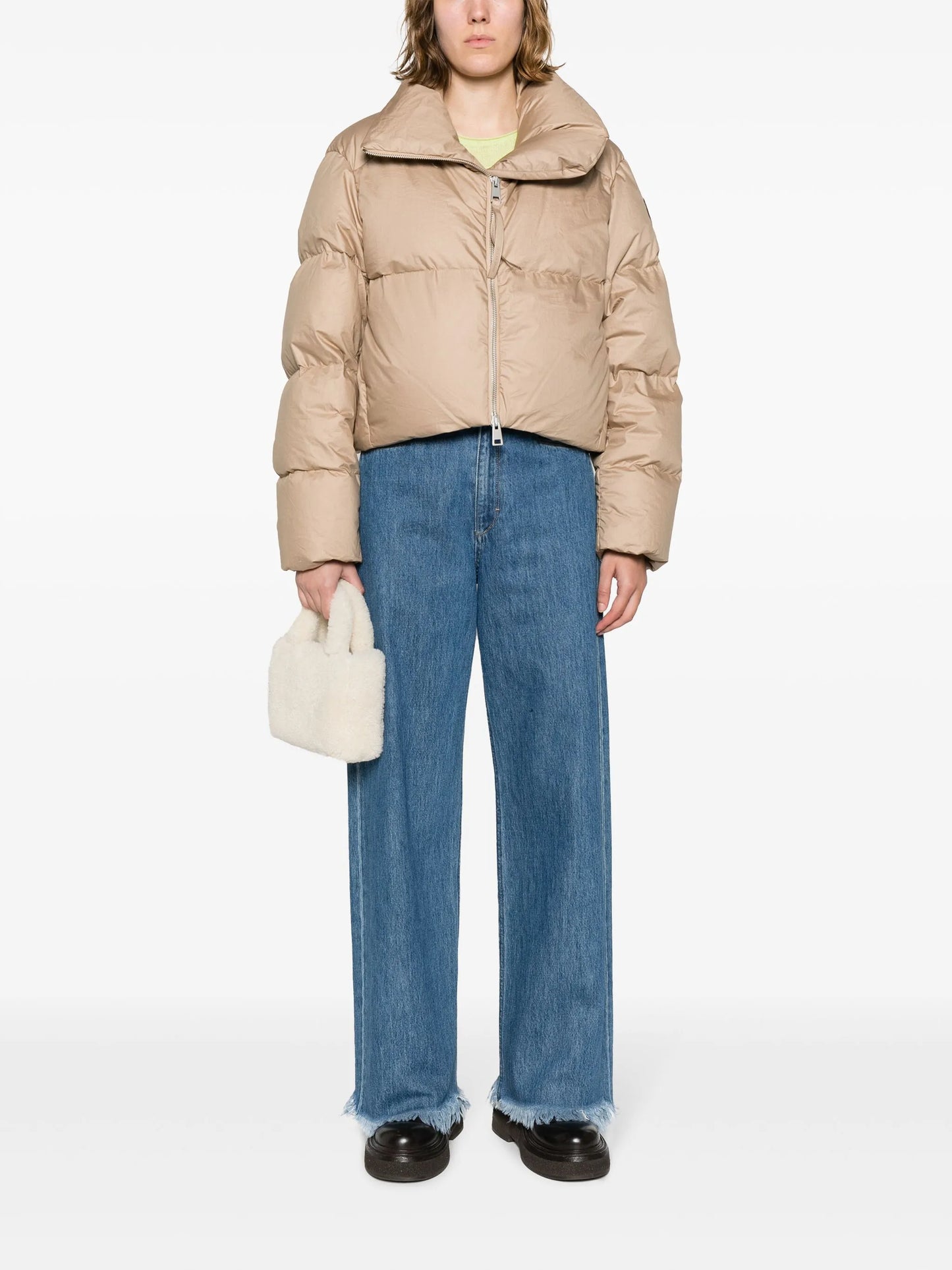 Garnet cropped puffer jacket