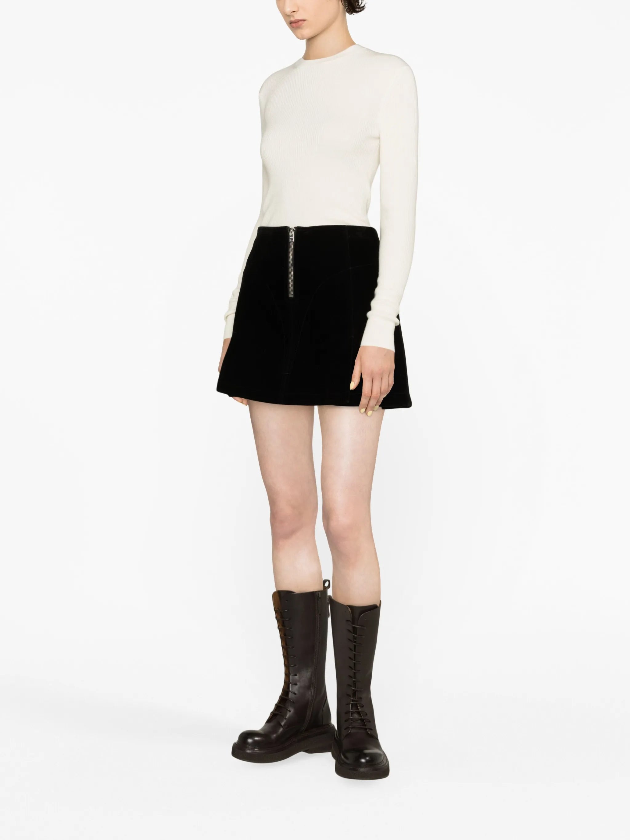 Georgian crew neck wool jumper