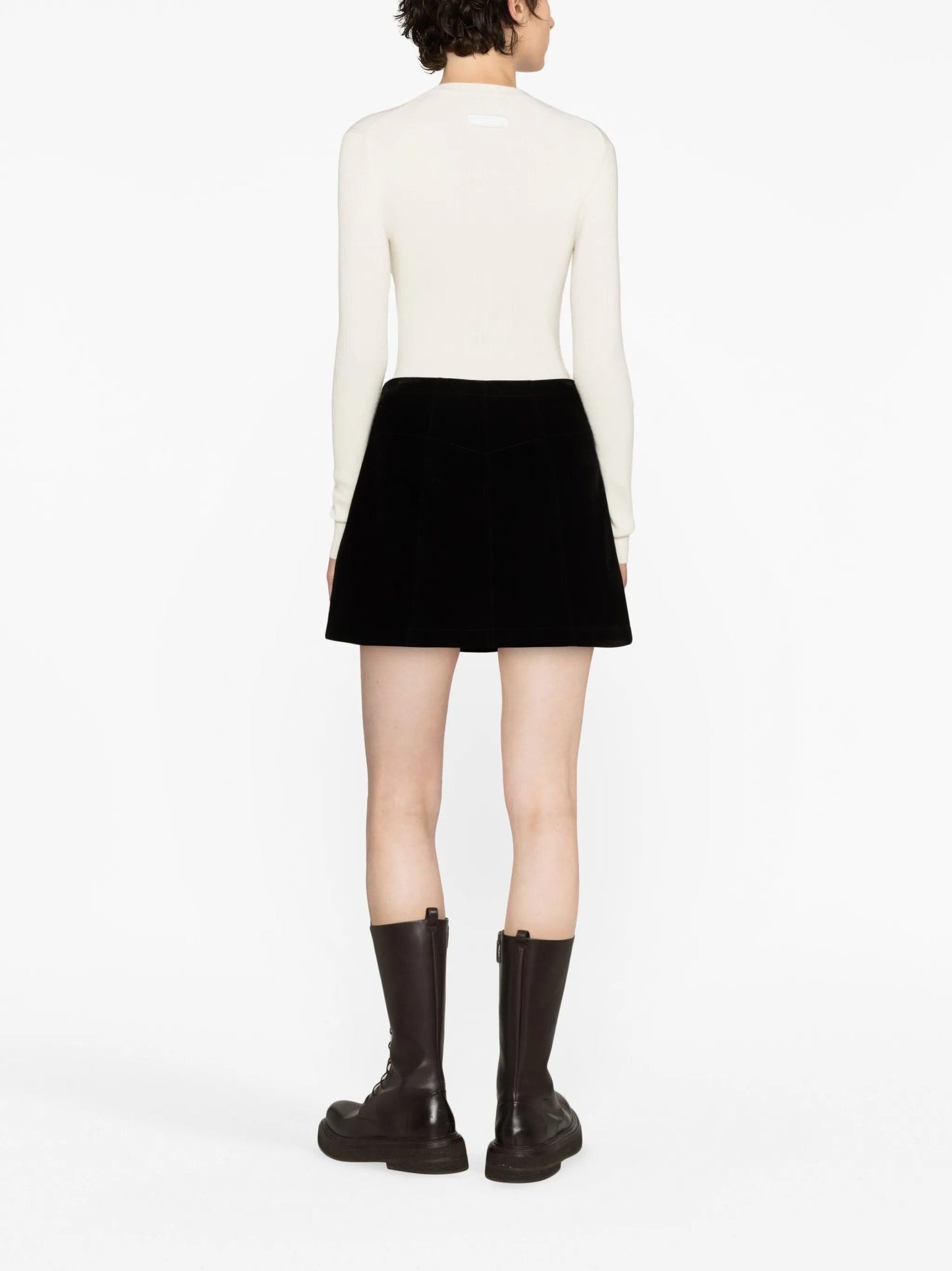 Georgian crew neck wool jumper