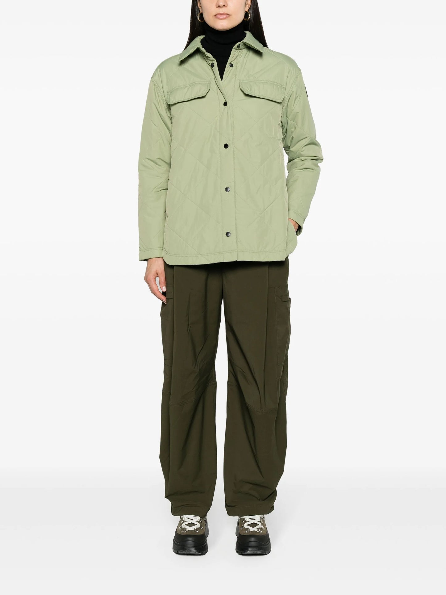 Albany quilted shirt jacket