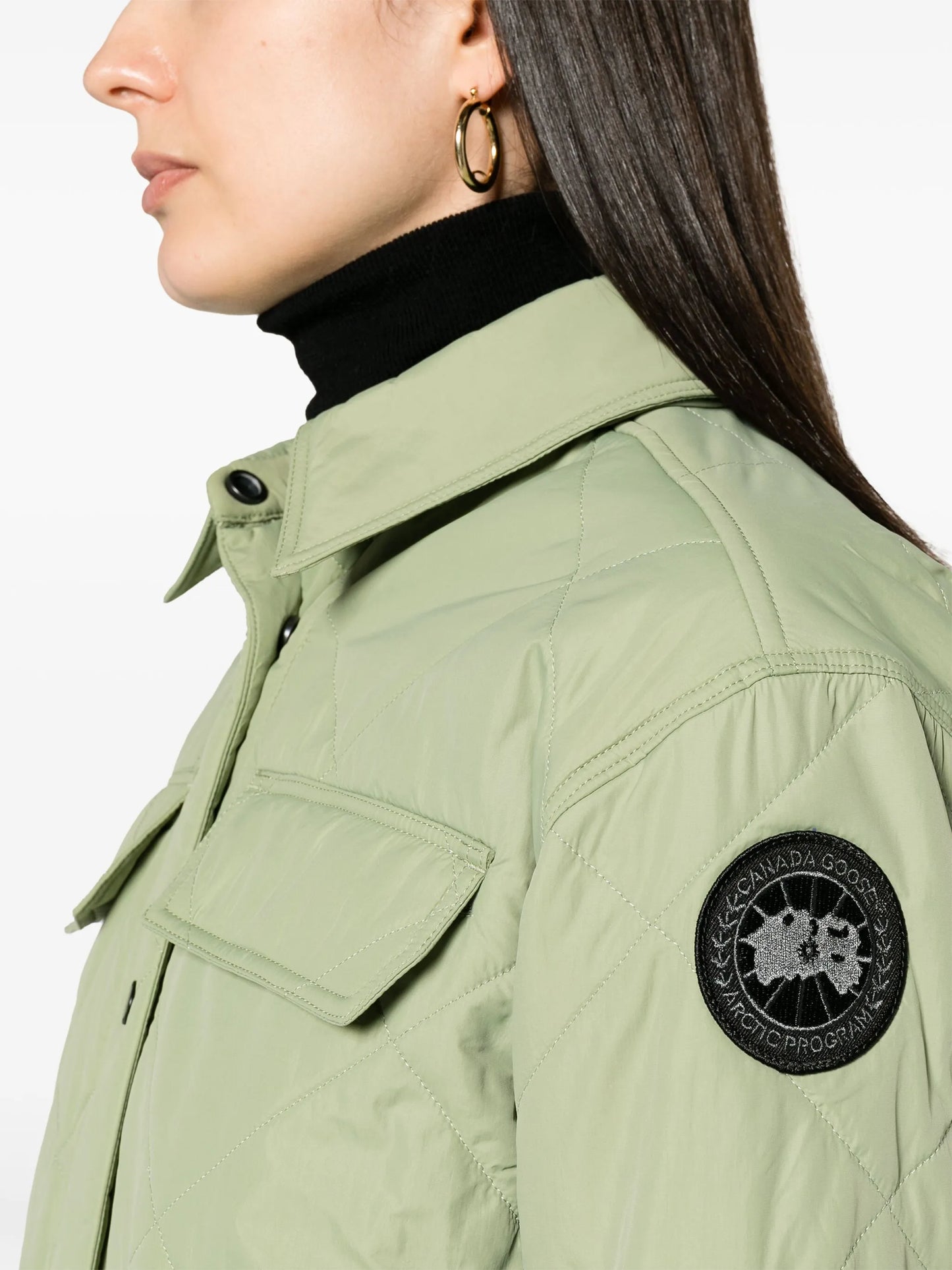 Albany quilted shirt jacket