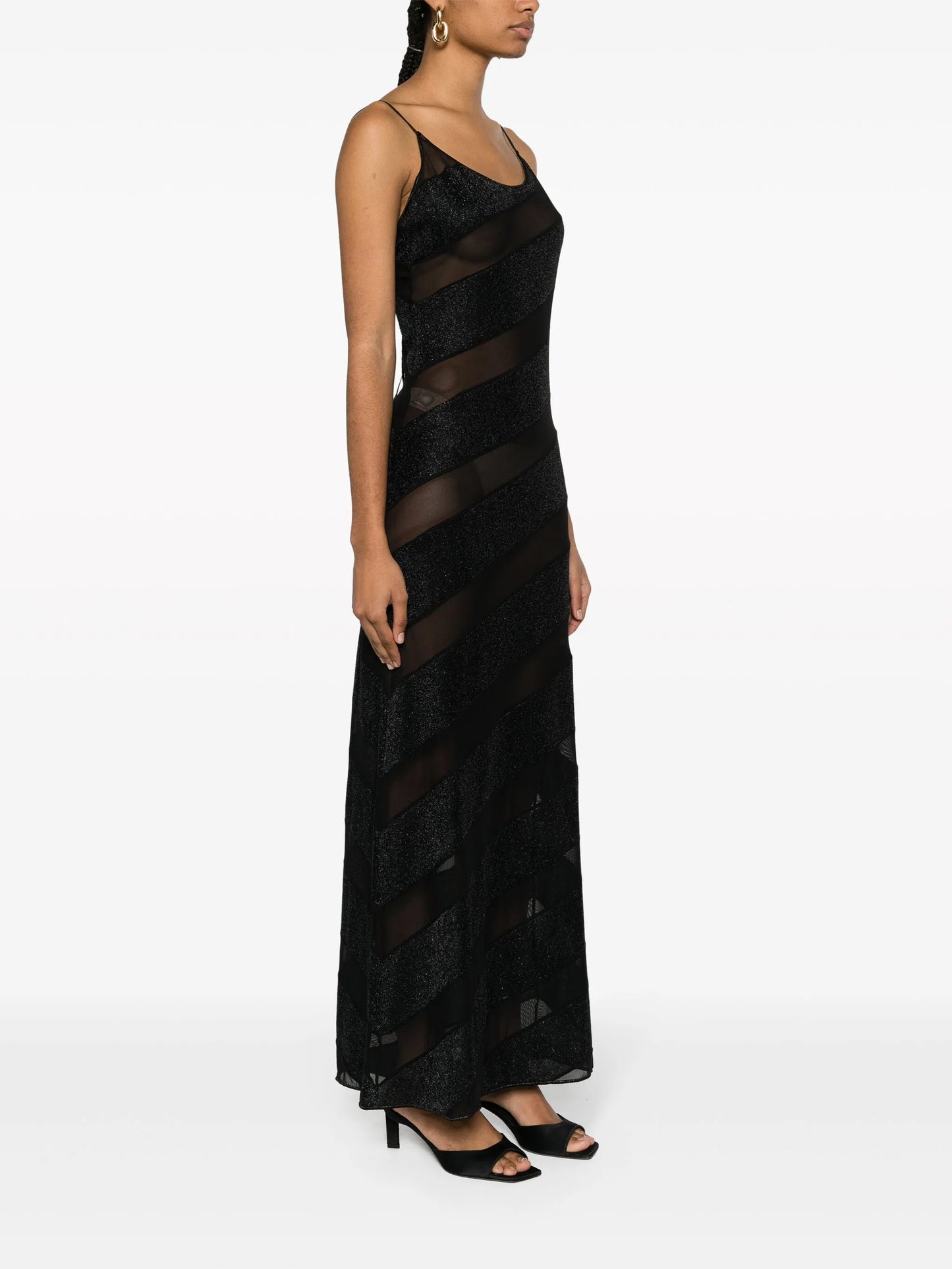 Twist sheer maxi dress