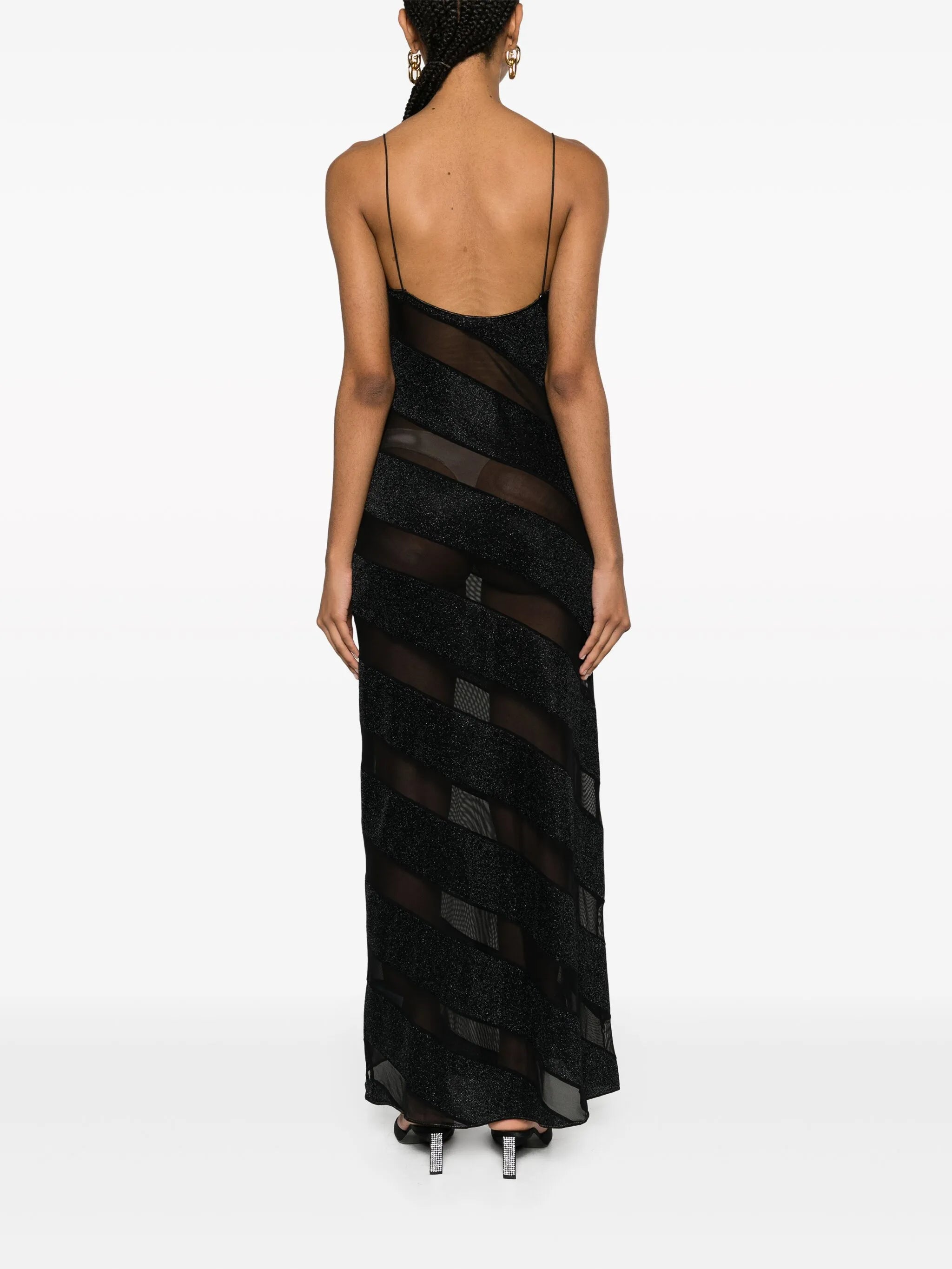 Twist sheer maxi dress