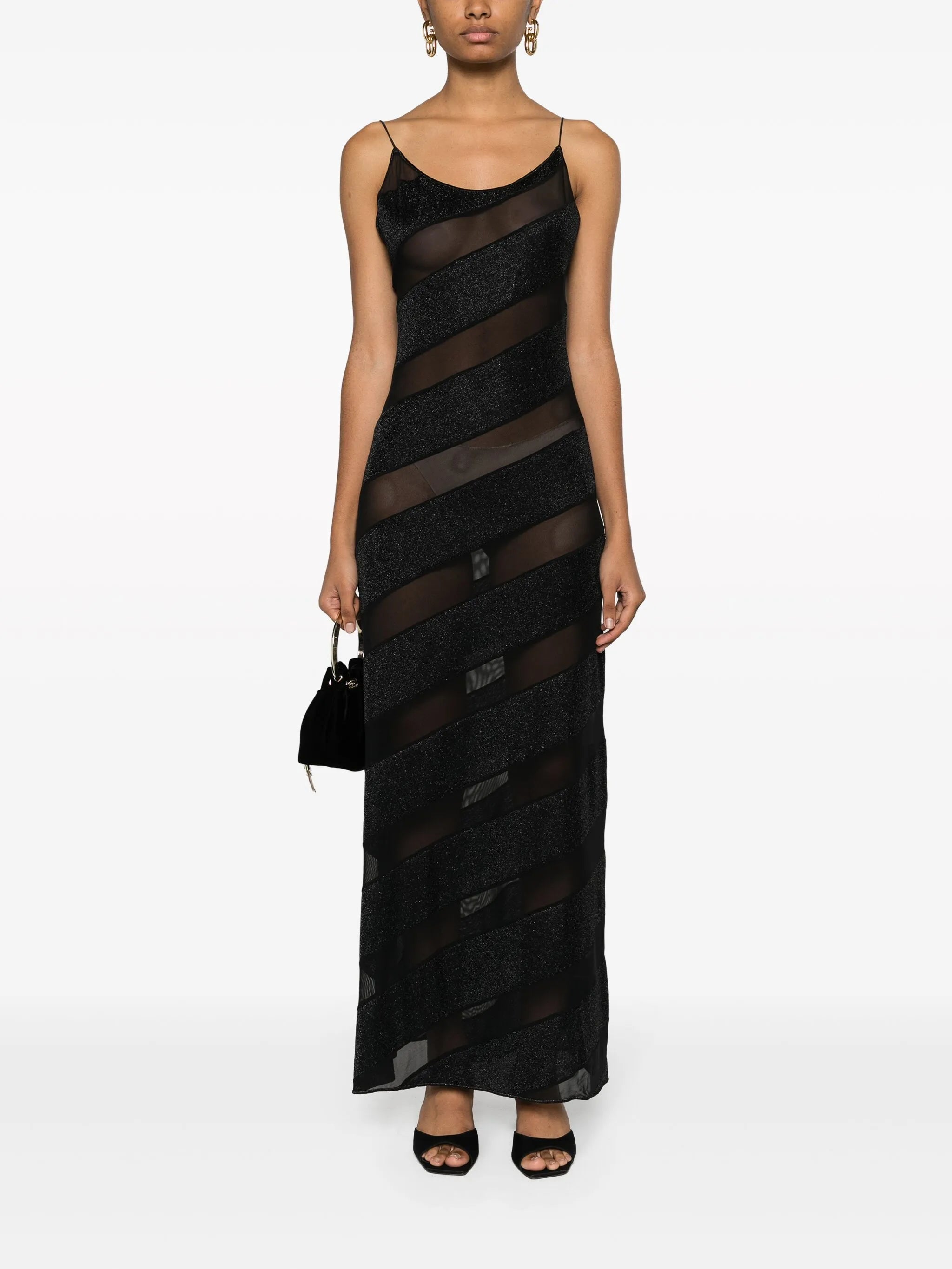 Twist sheer maxi dress