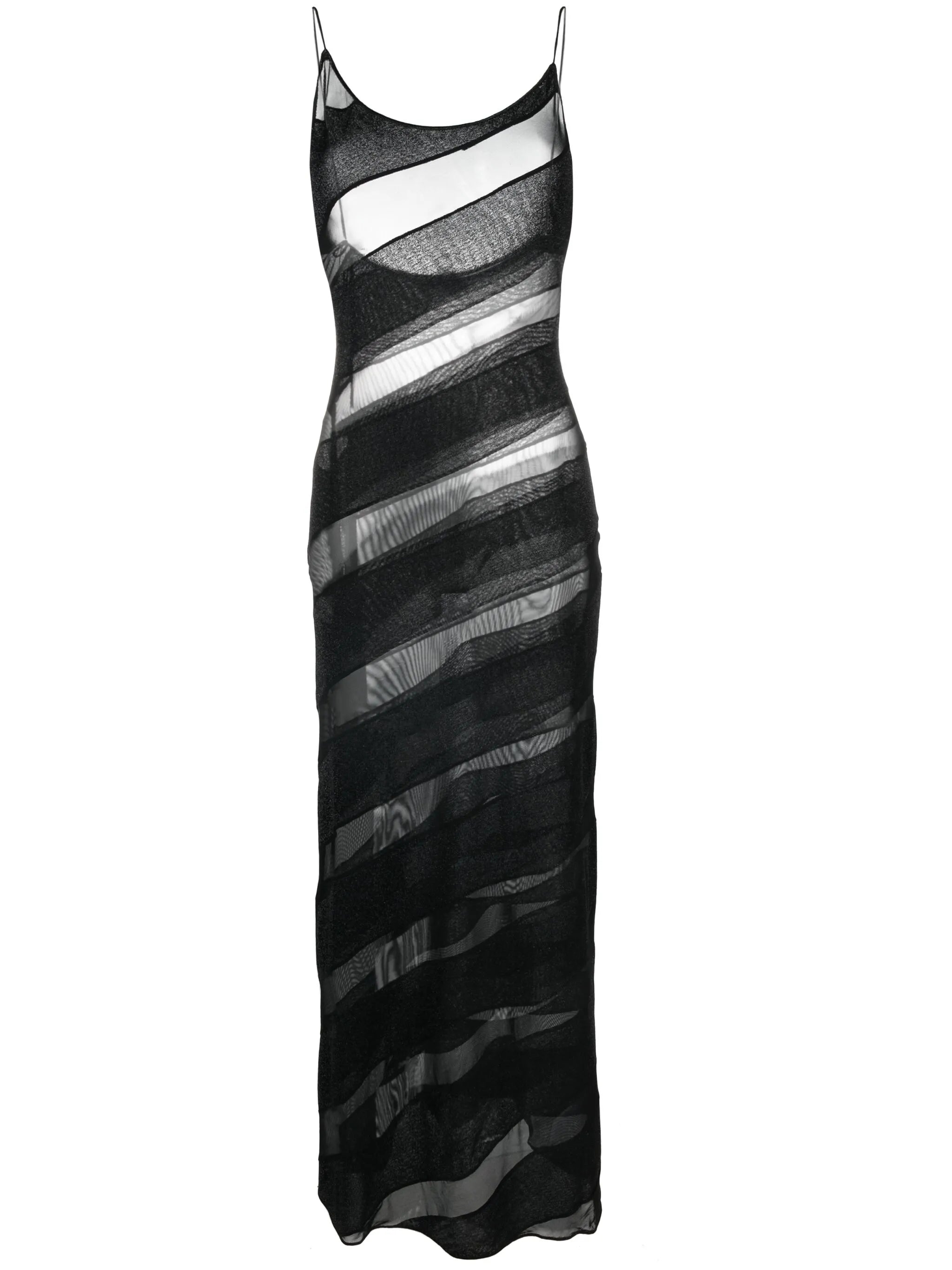 Twist sheer maxi dress