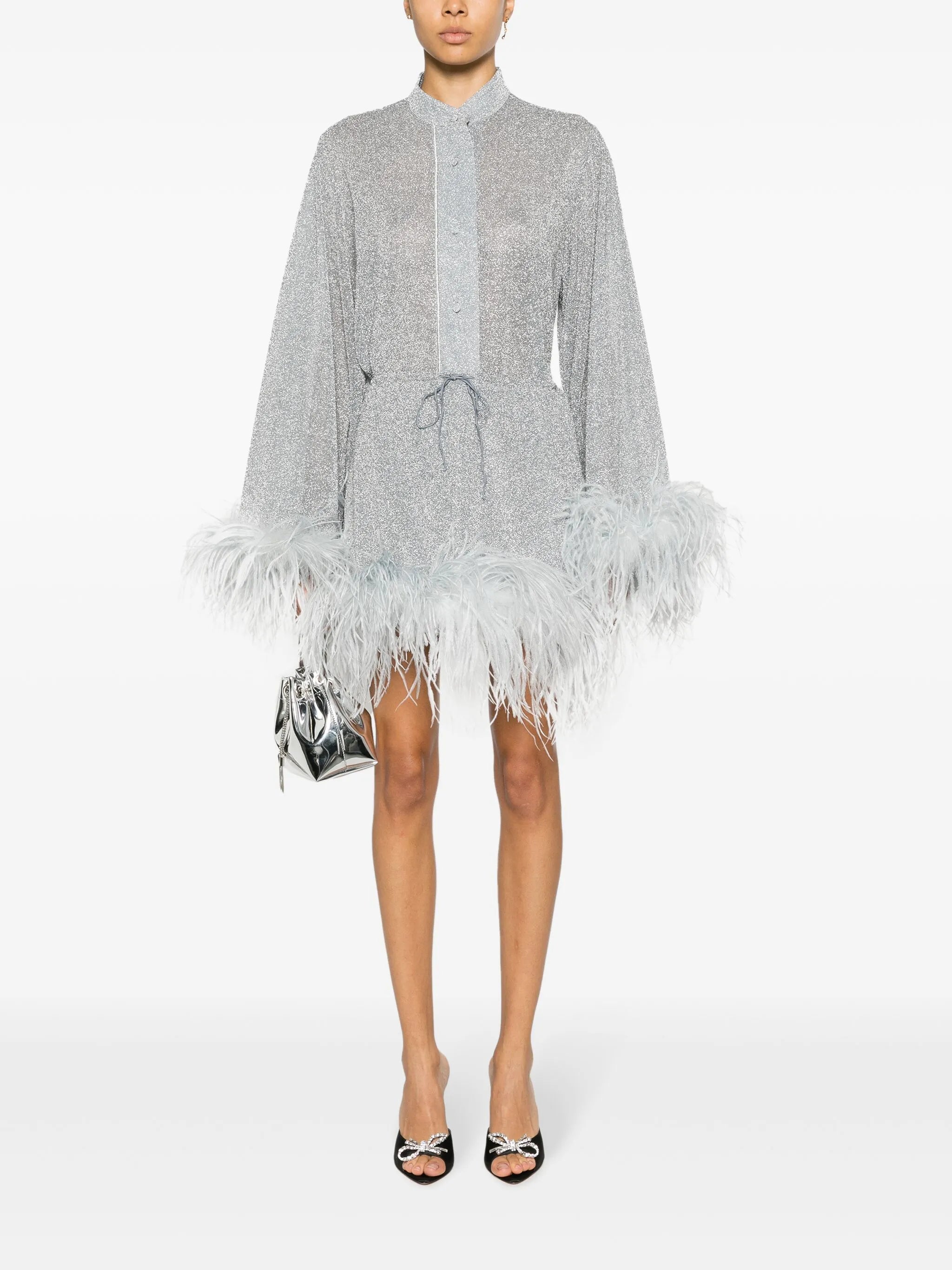 Lumière Plumage miniskirt