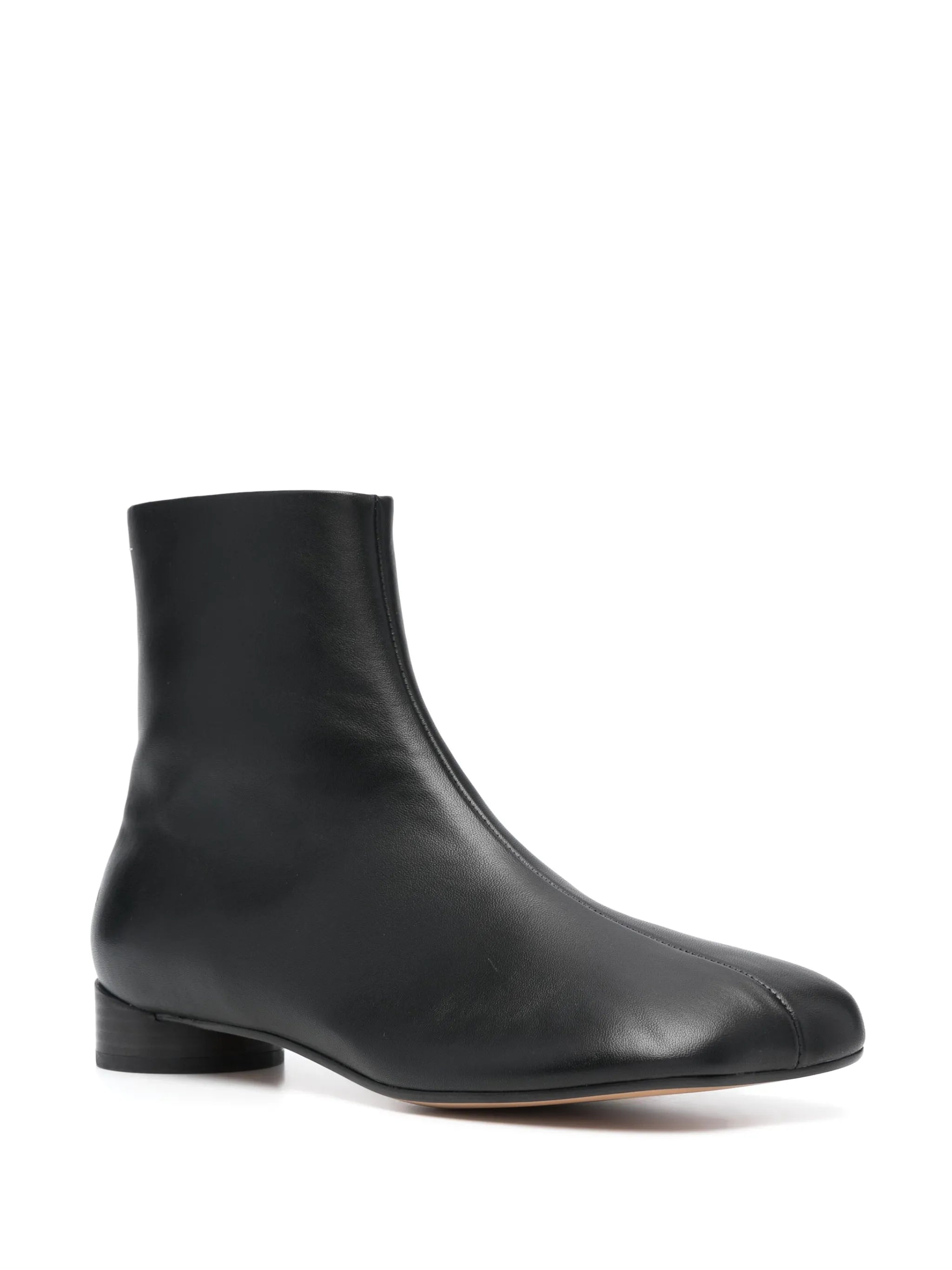 30mm leather ankle boots