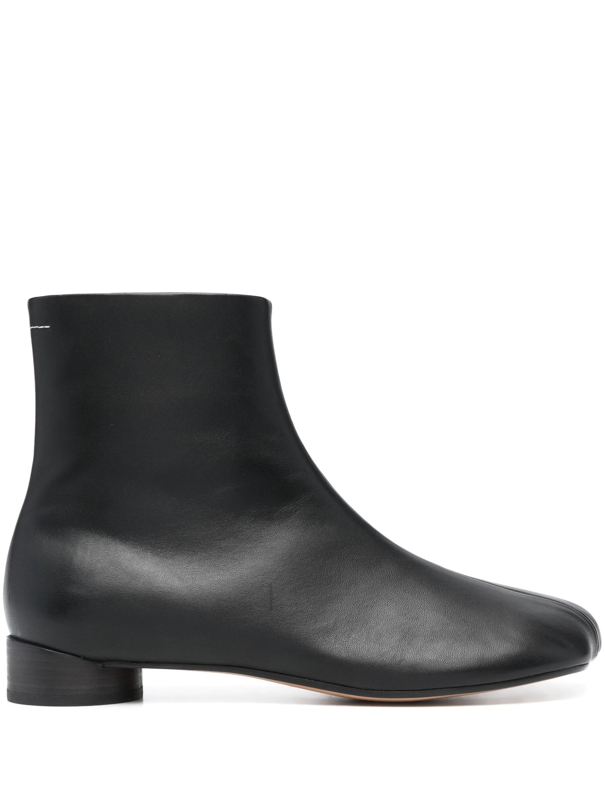 30mm leather ankle boots