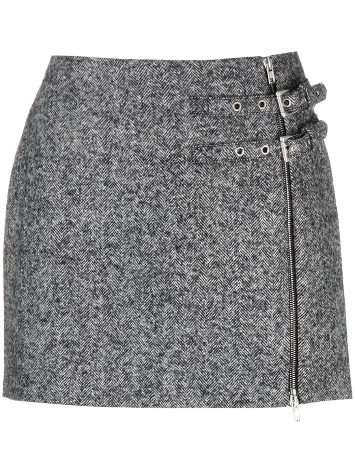Alessandra buckled miniskirt