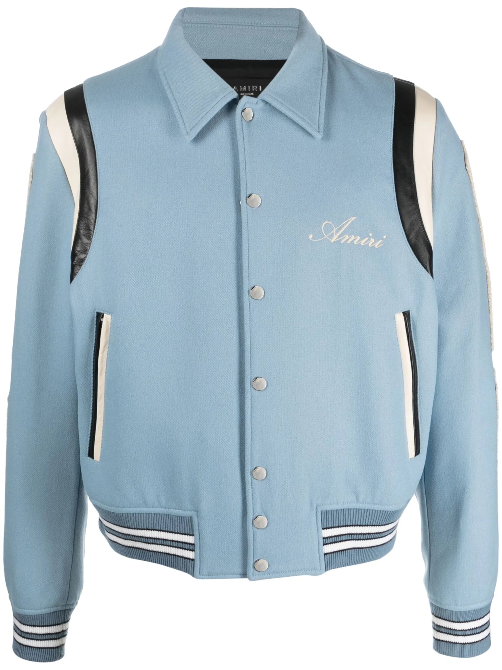 logo-print bone-patch jacket