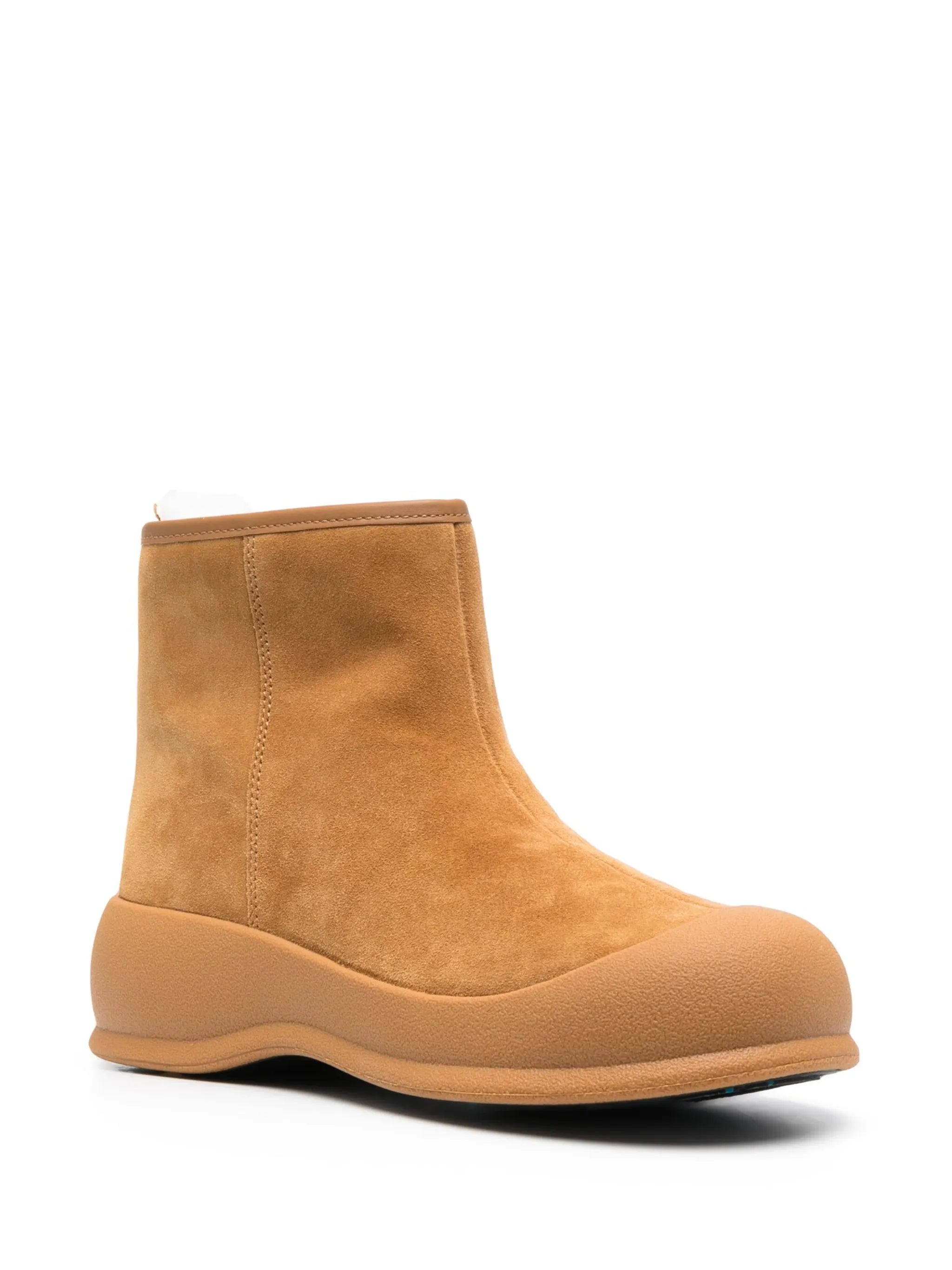 50mm fur-lining leather boots