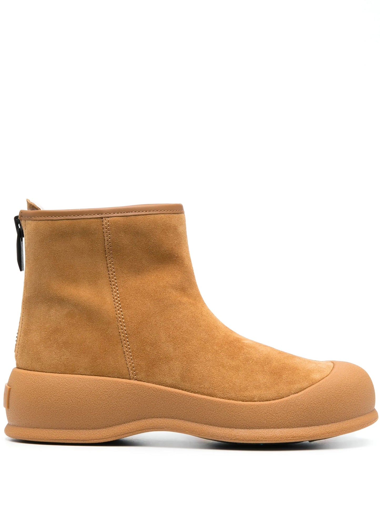 50mm fur-lining leather boots