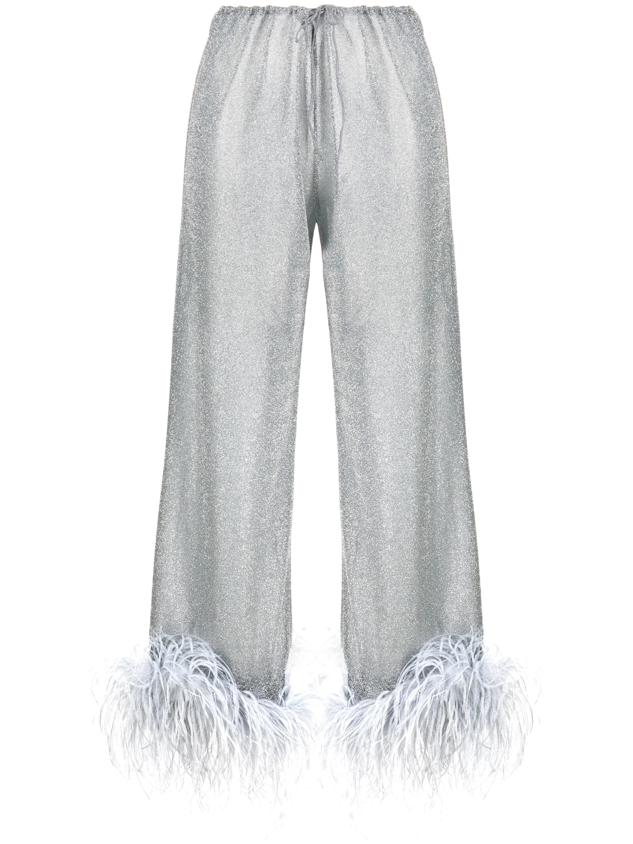 Lumière Plumage straight trousers