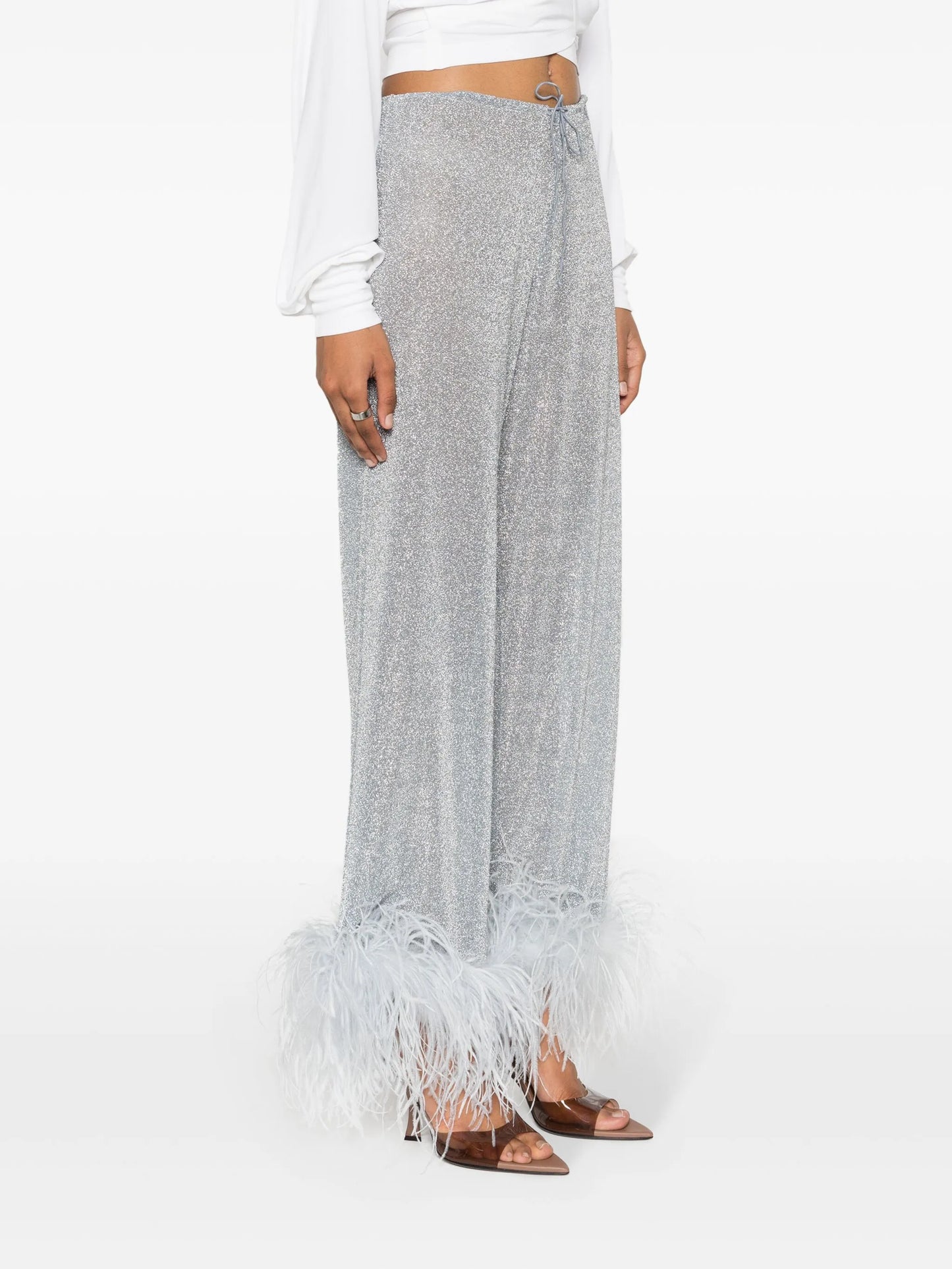 Lumière Plumage straight trousers