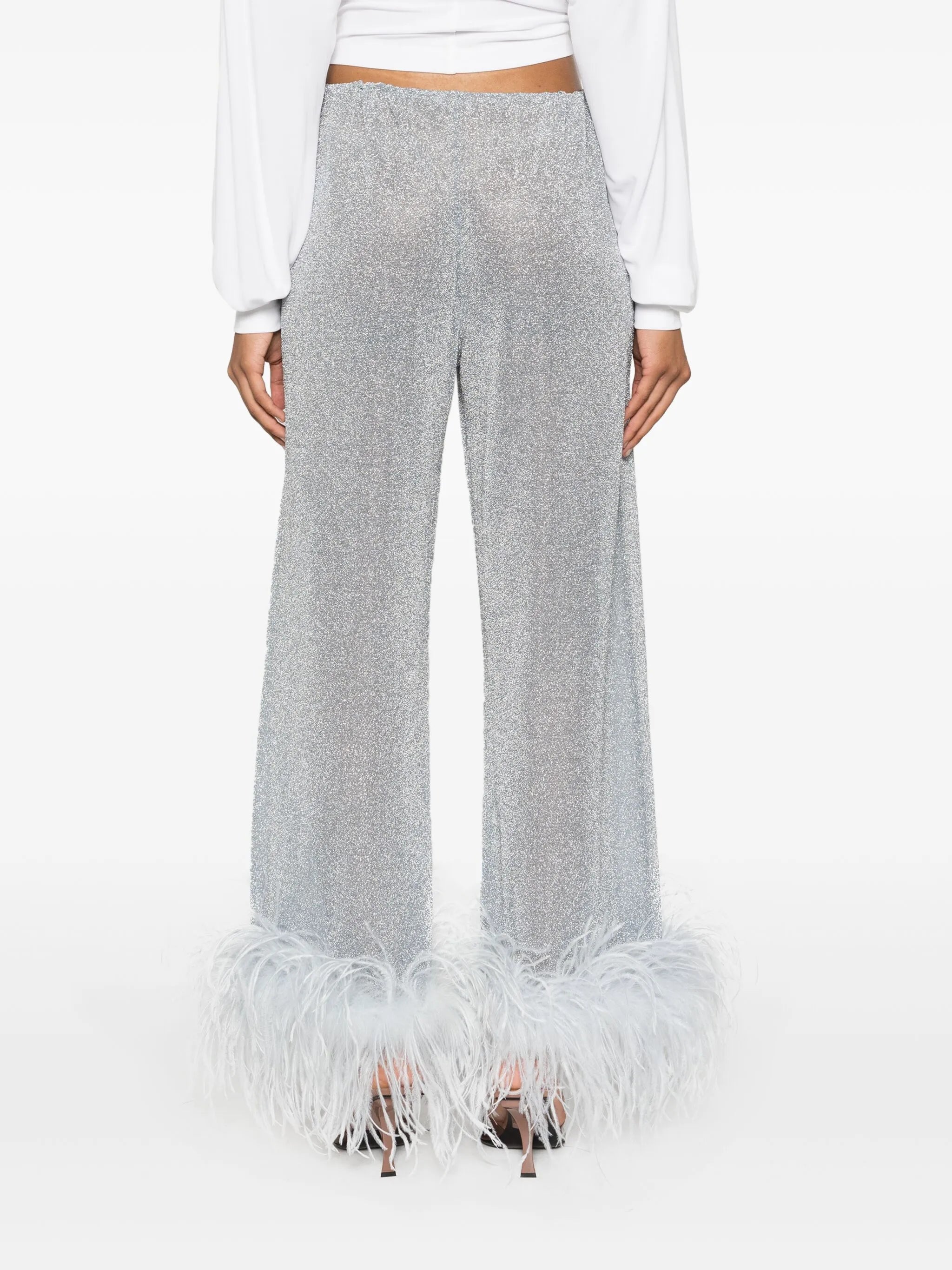 Lumière Plumage straight trousers