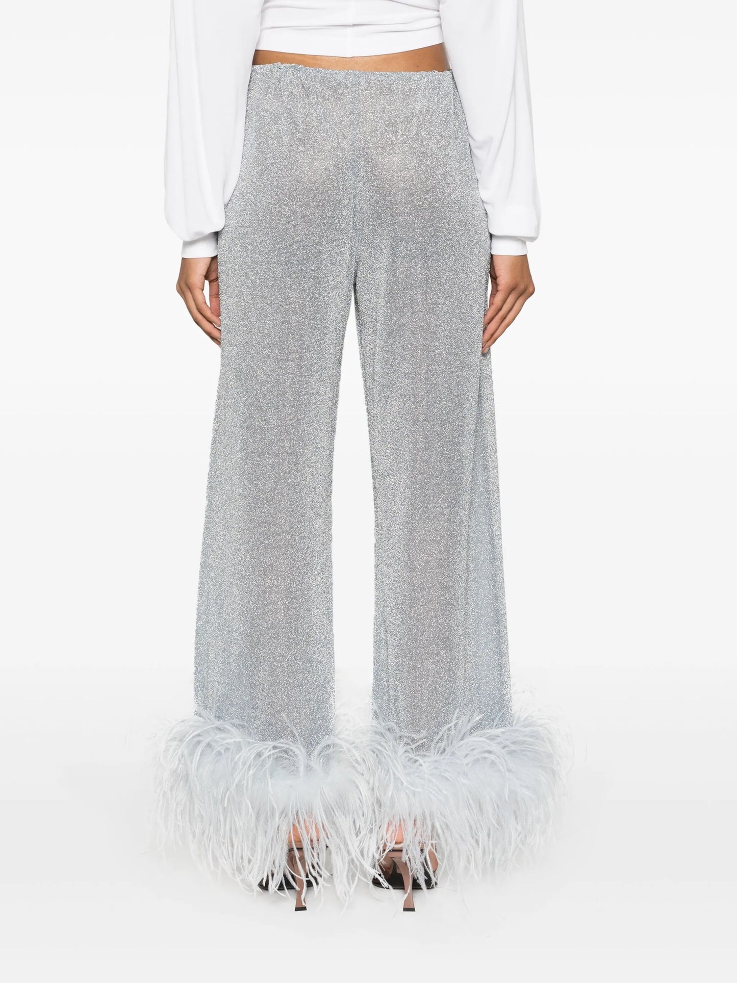 Lumière Plumage straight trousers