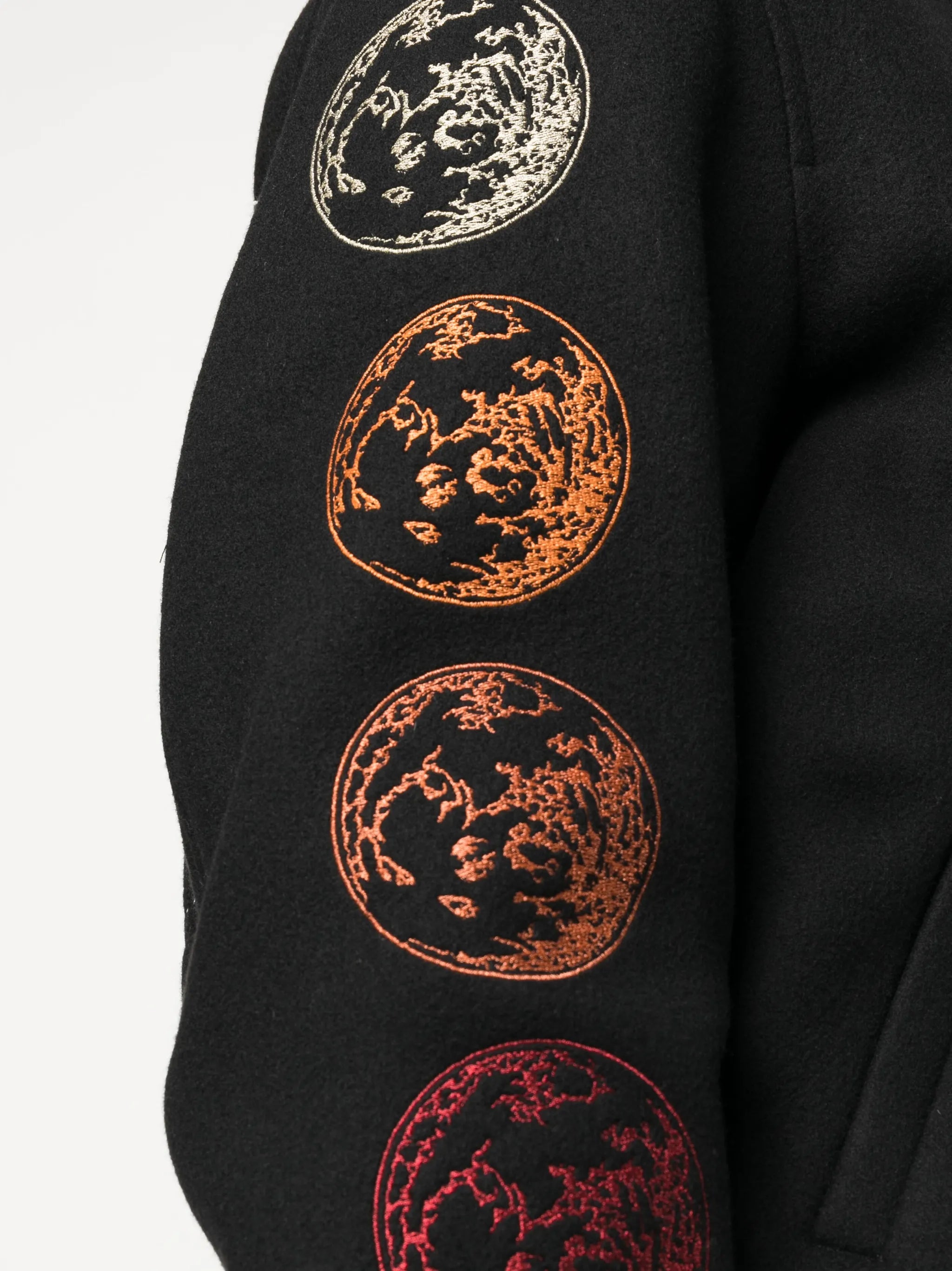 logo-appliqué bomber jacket
