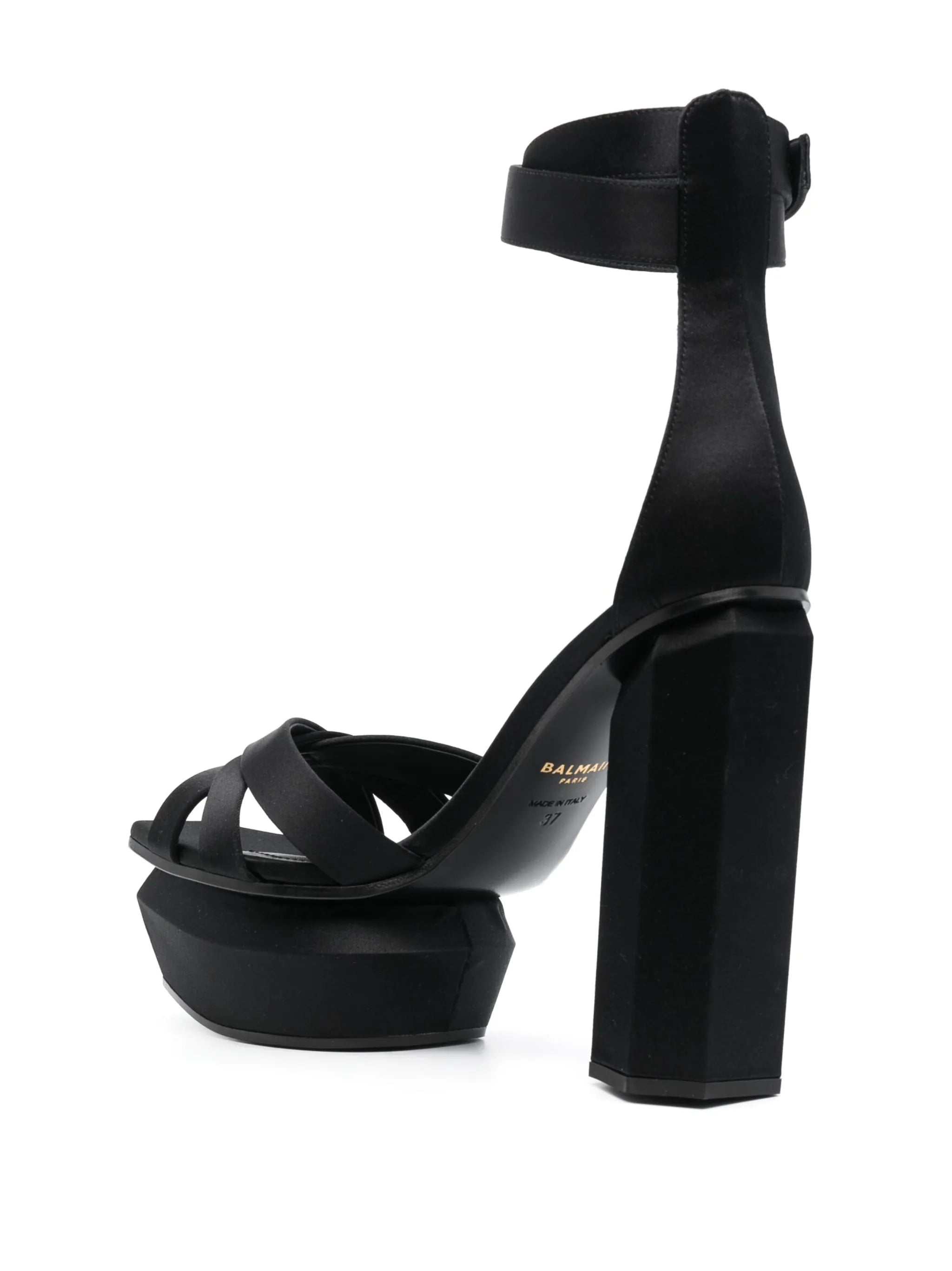 Ava 130mm satin platform sandals