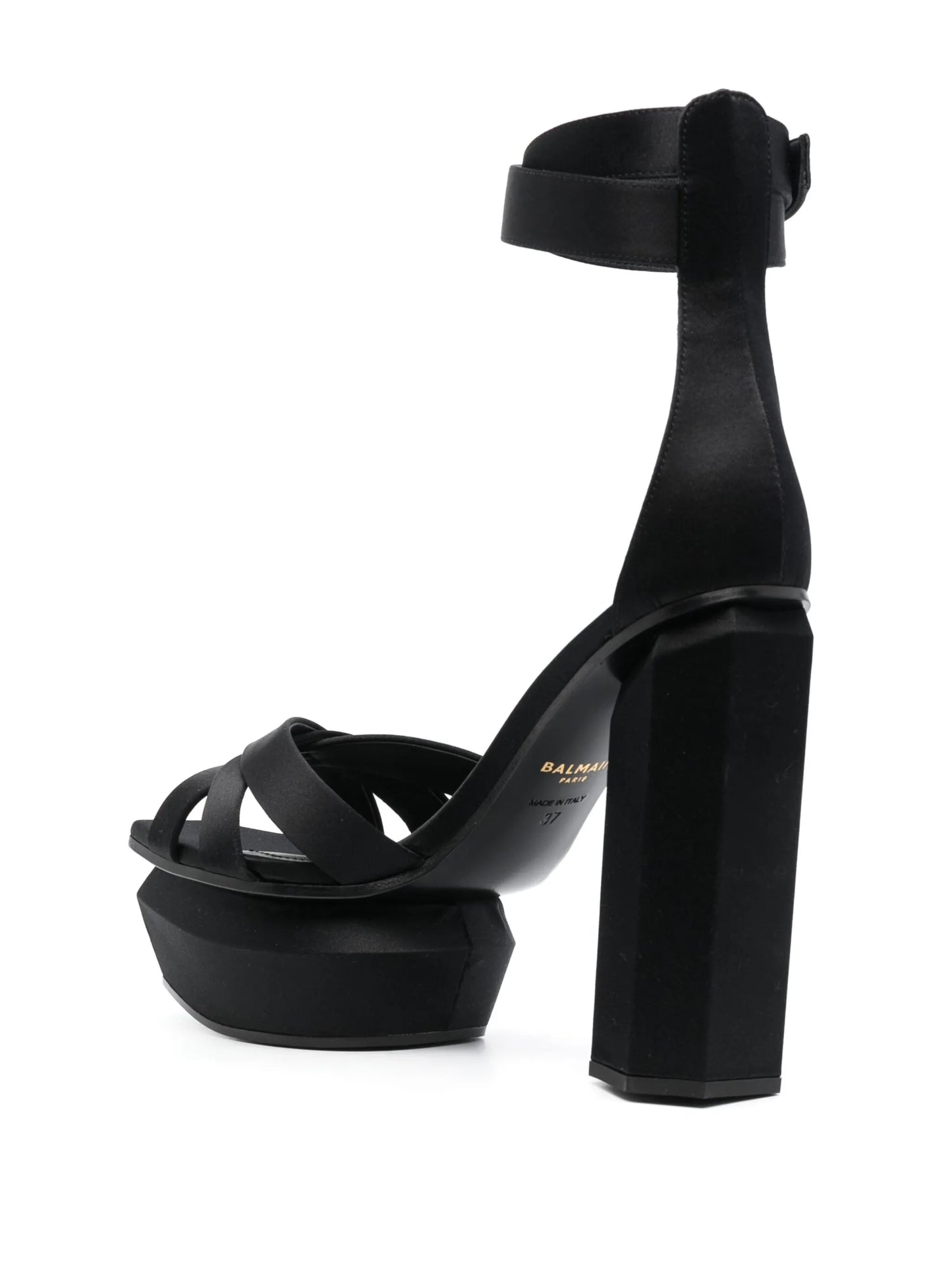 Ava 130mm satin platform sandals