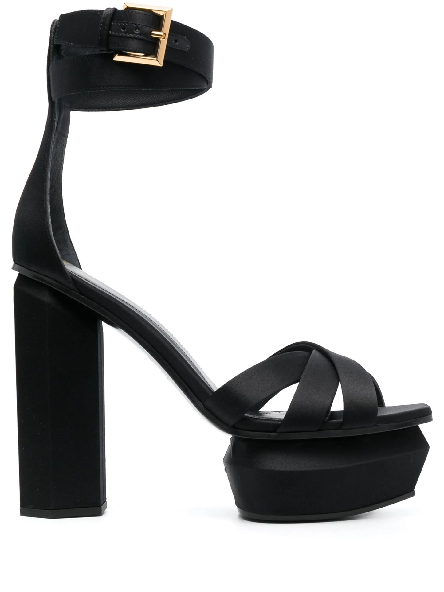 Ava 130mm satin platform sandals