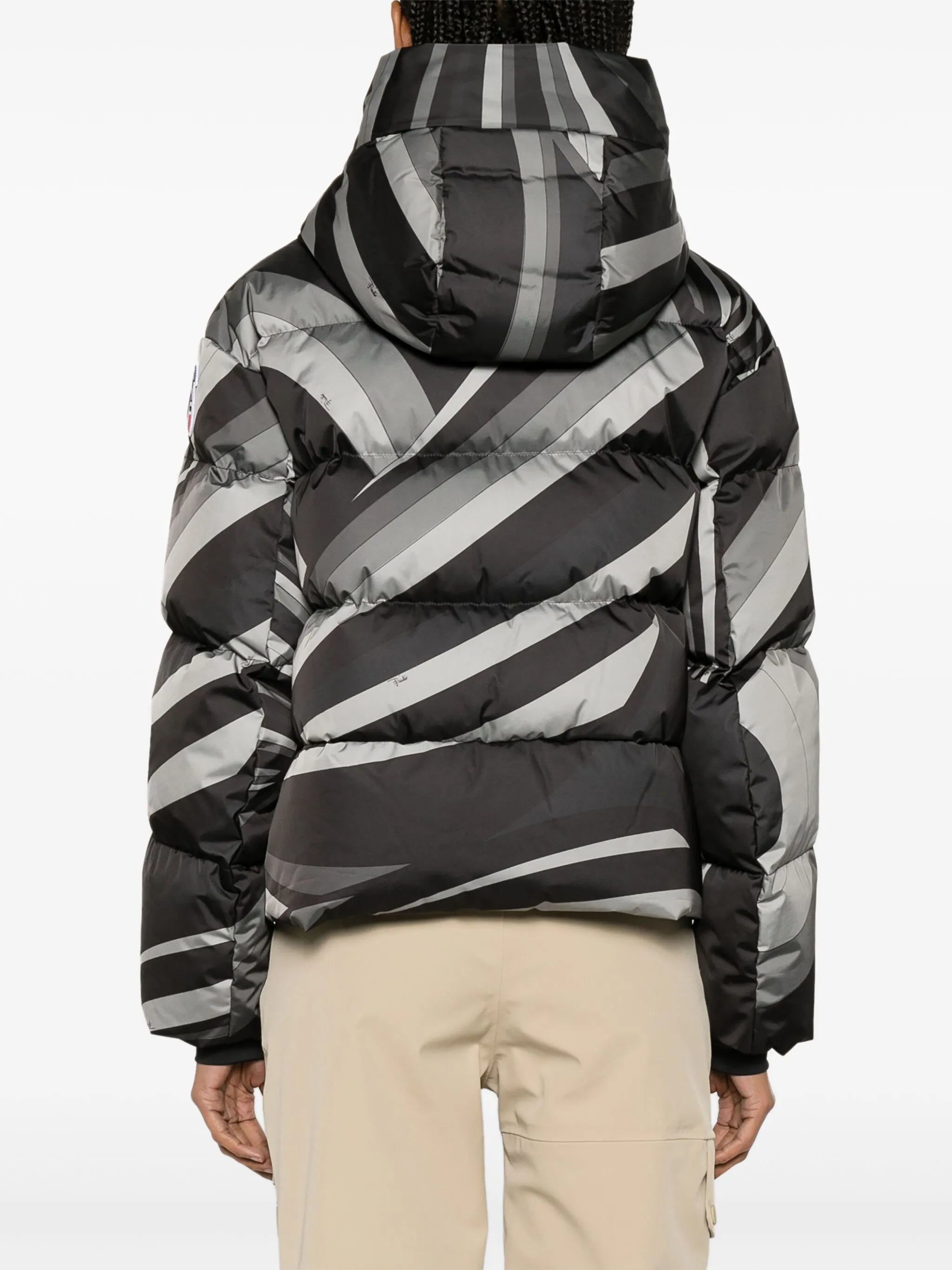 Barsy Marmo-print ski jacket
