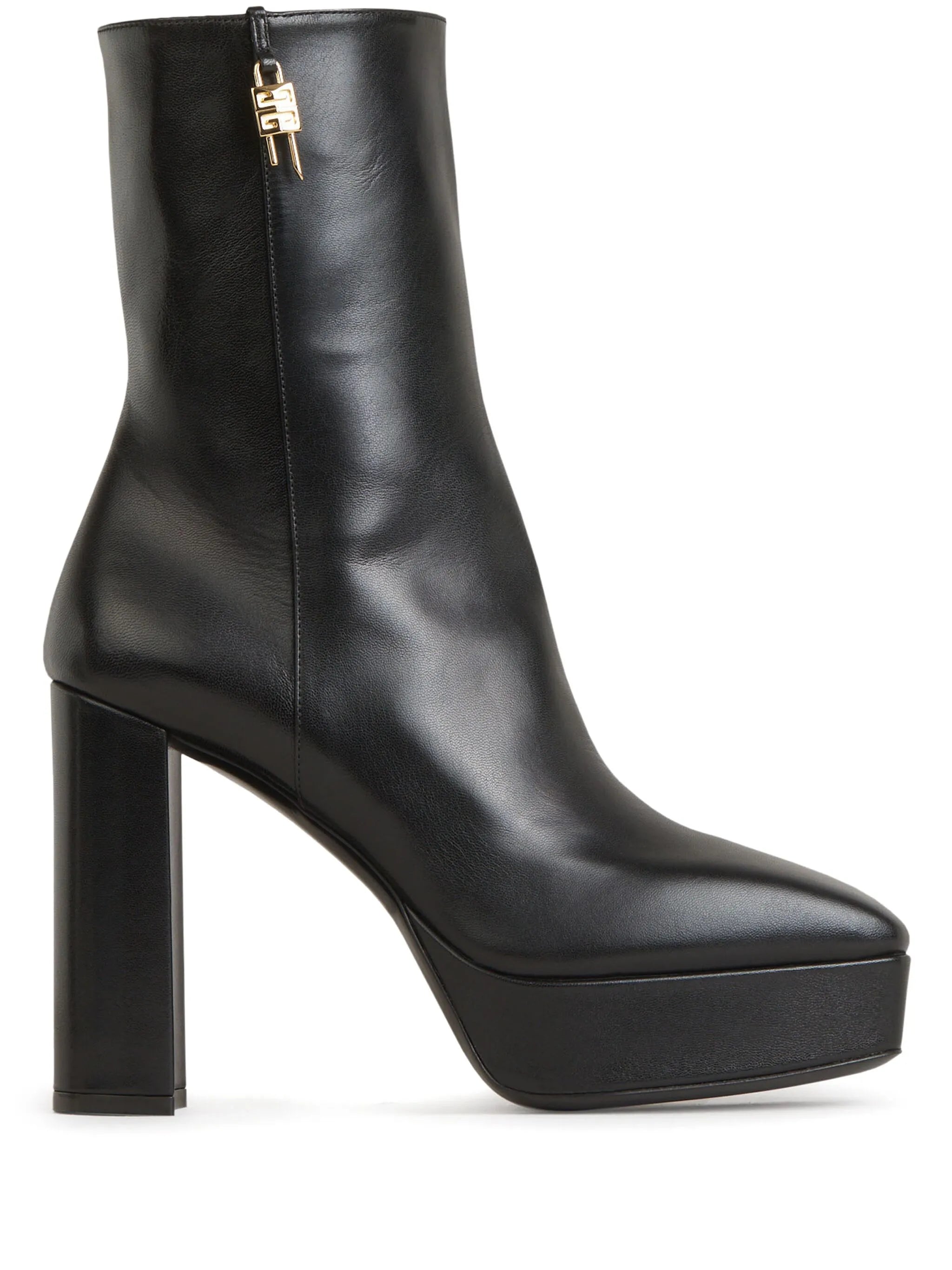 padlock detail platform 155mm ankle boots